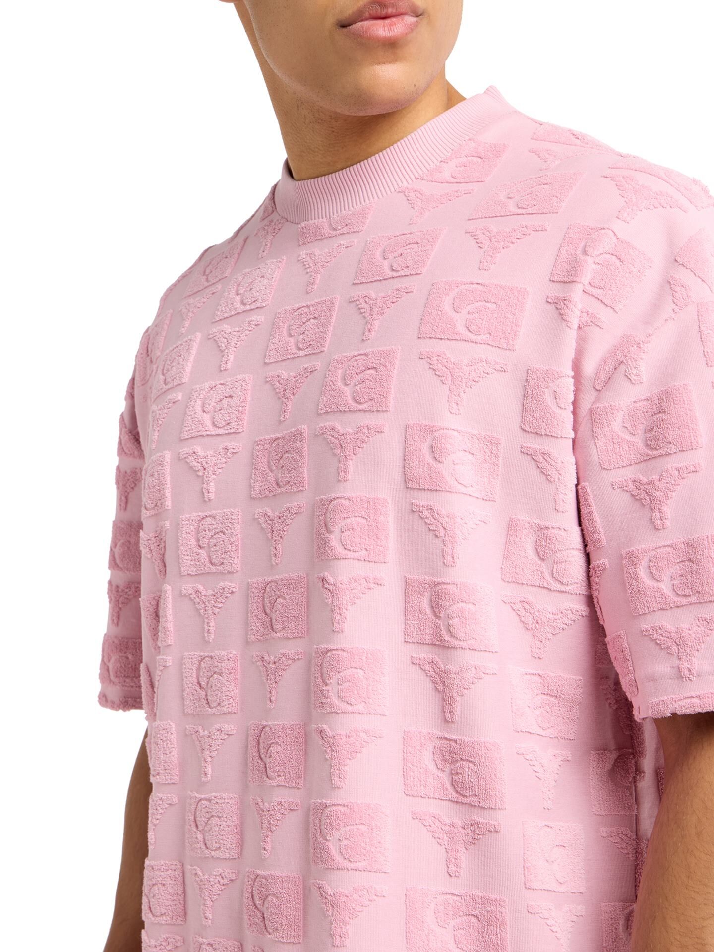 Oversize T-Shirt mit Frotteeinsätzen