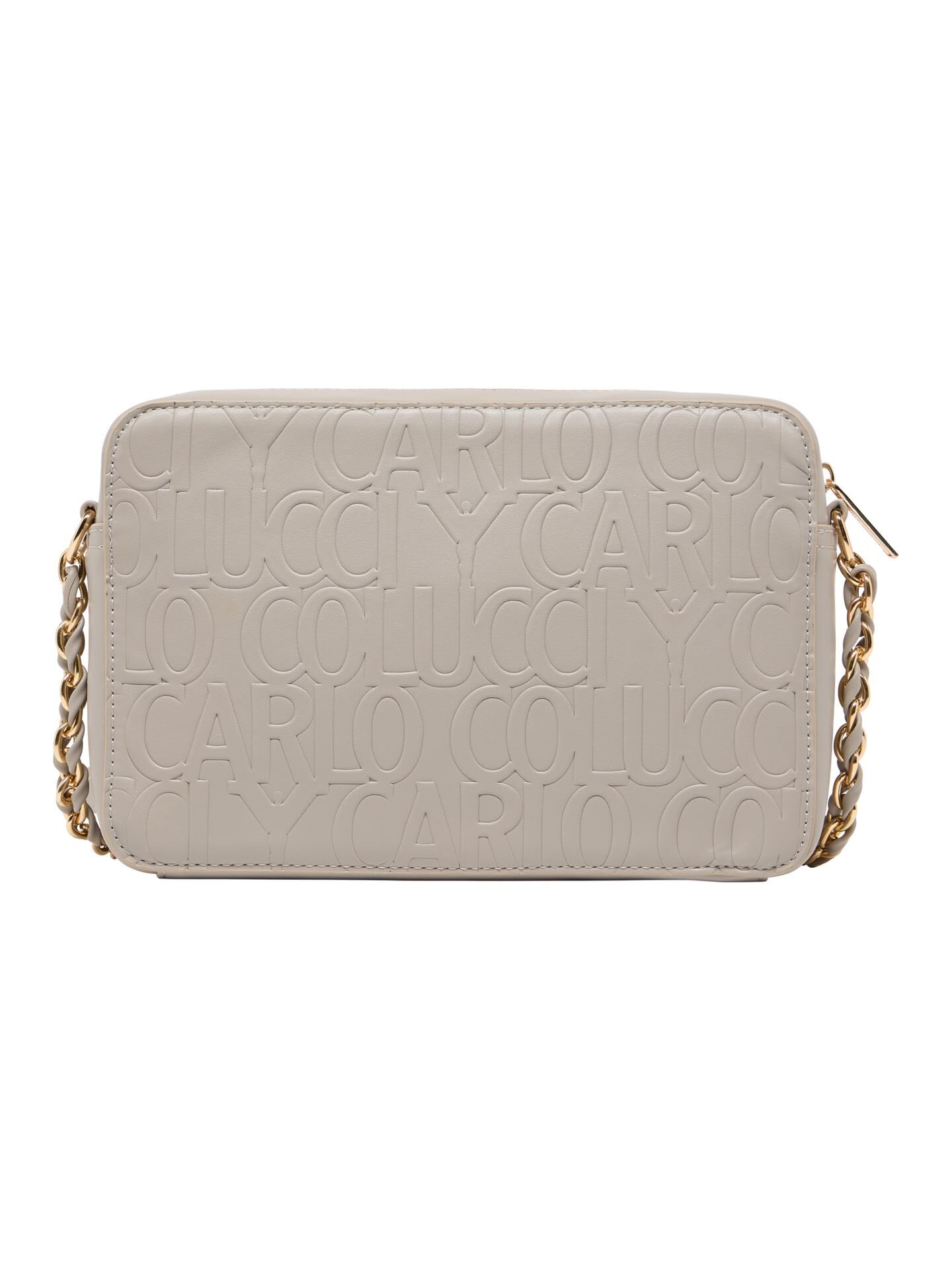 Camera bag with embossed logo