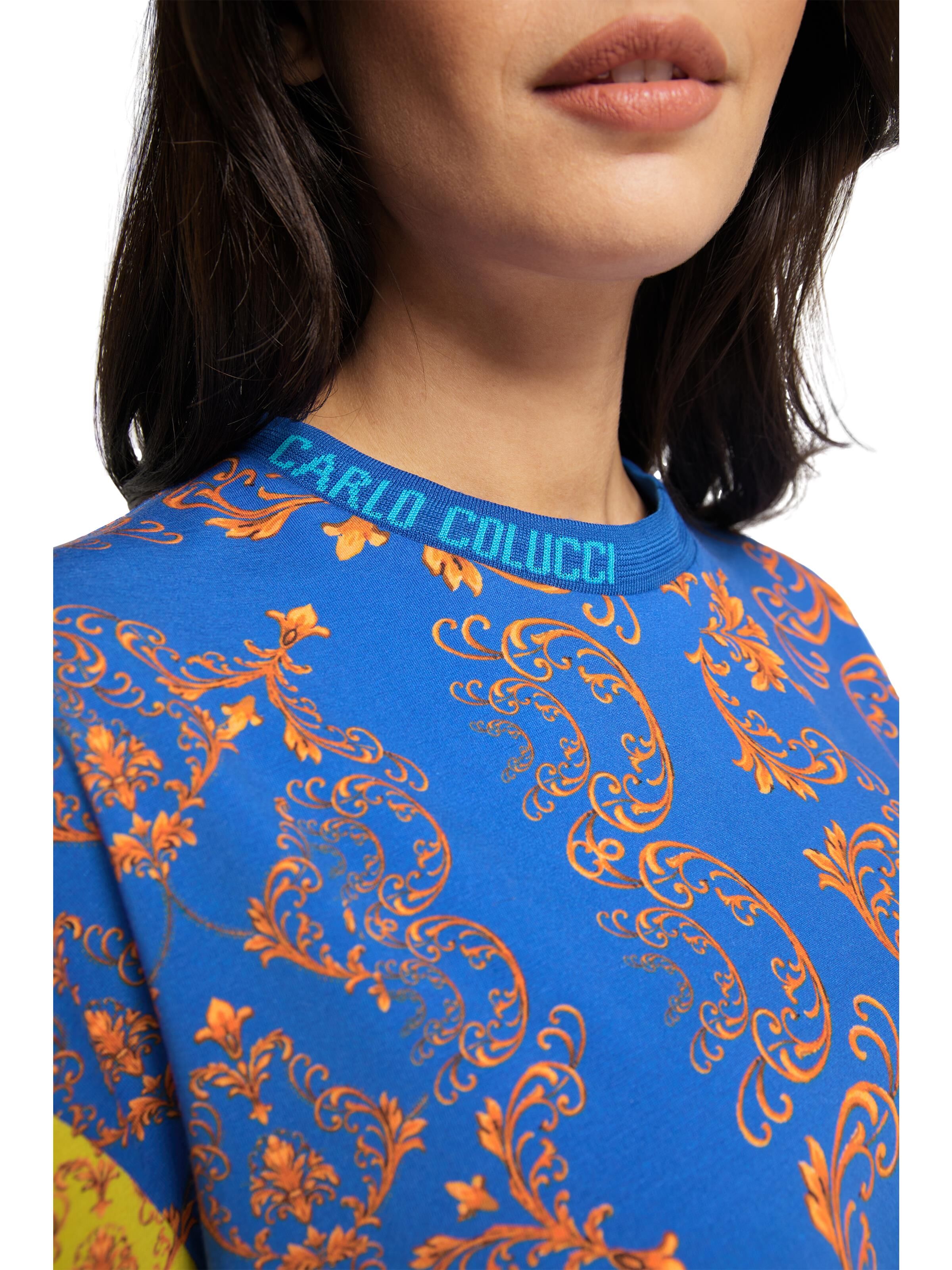 Damen T-Shirt mit Barock-Muster