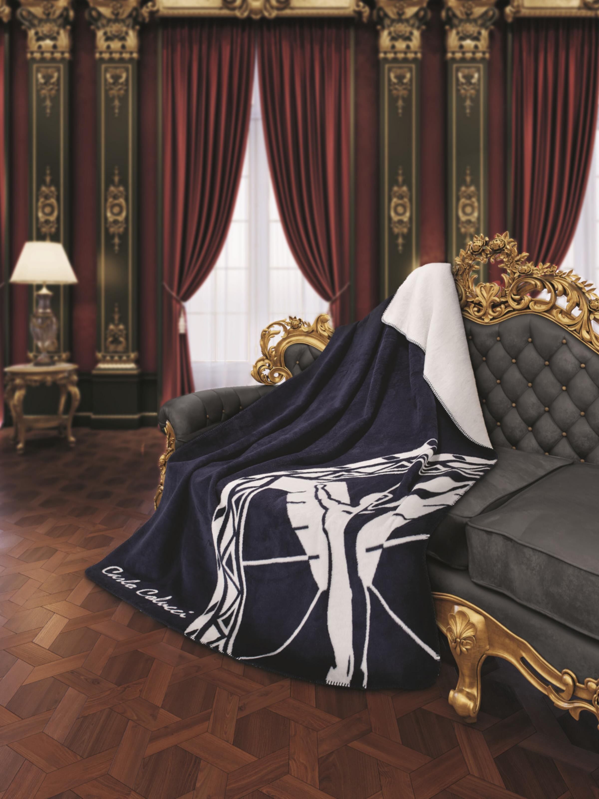 Blanket with logo