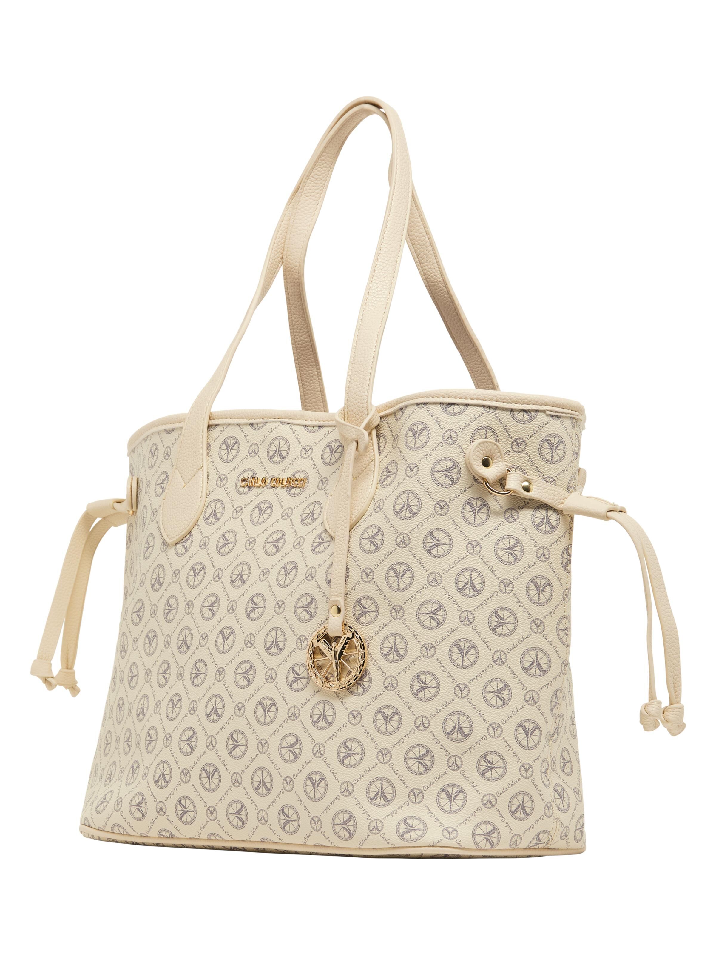 Shopper mit Logoprint Creme CC-0028A-LP-57