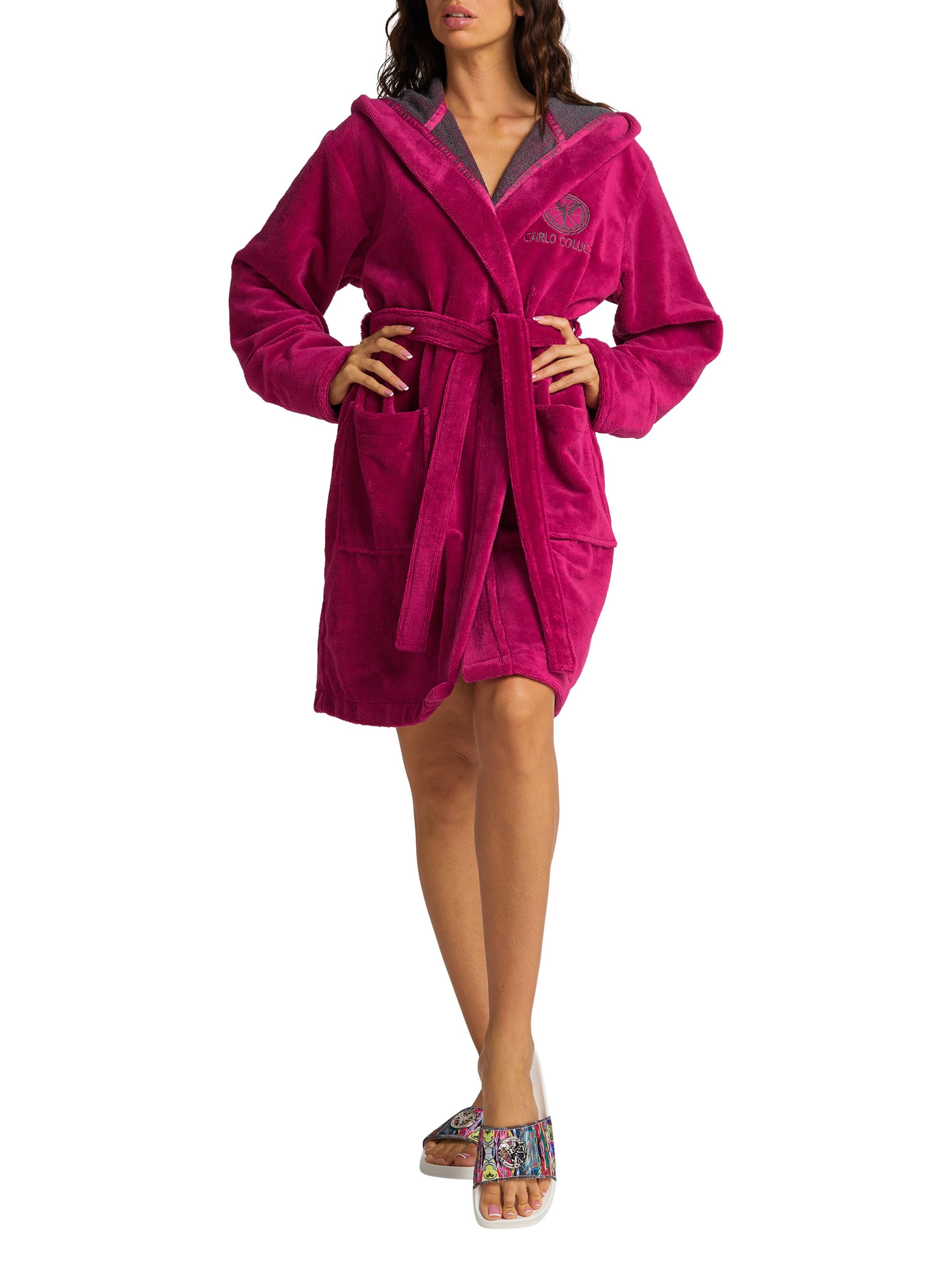 Bathrobe with hood