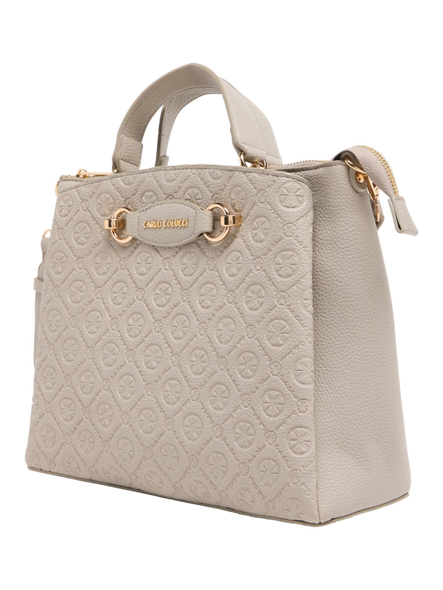 Handtasche mit Logoprägung