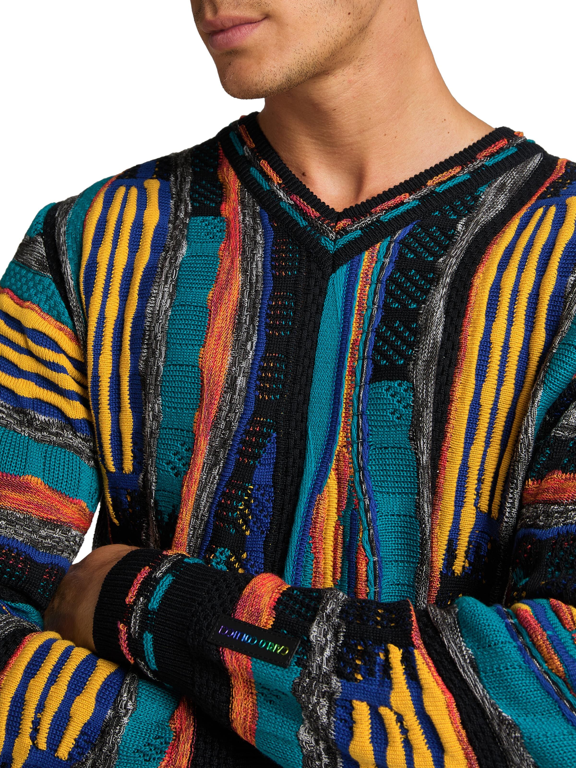 Vintage-Jacquard sweater | Black | S | DAH-C9909-201-S