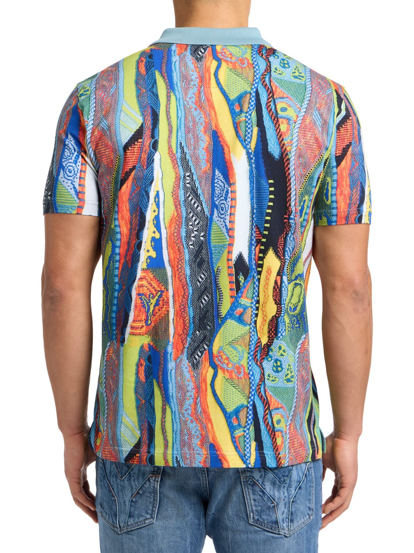 Poloshirt mit Knitprint