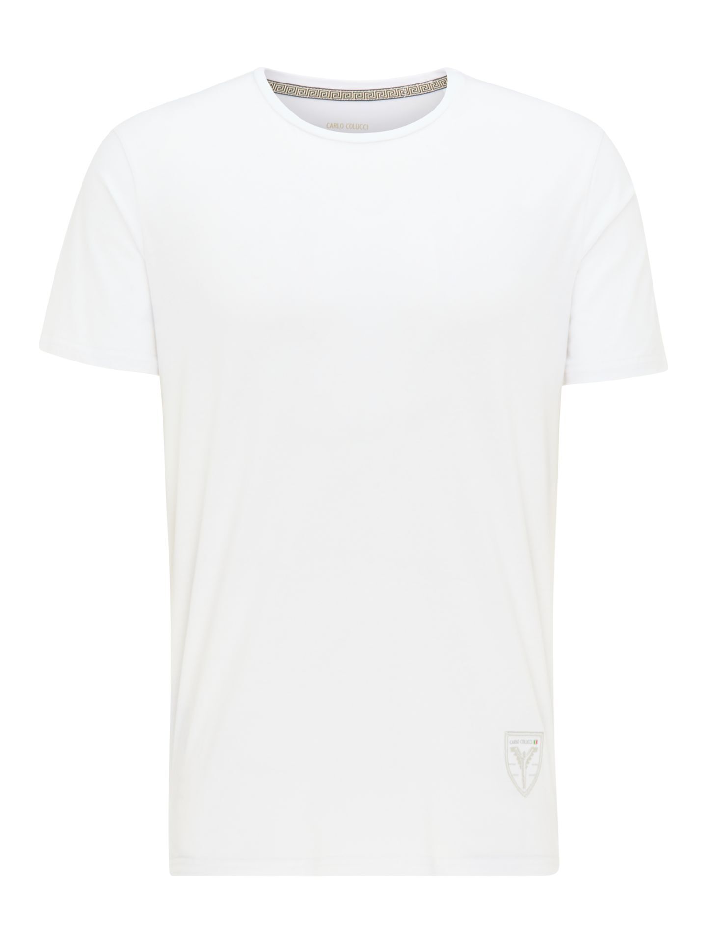  Crew-neck T-shirt with logo embroidery