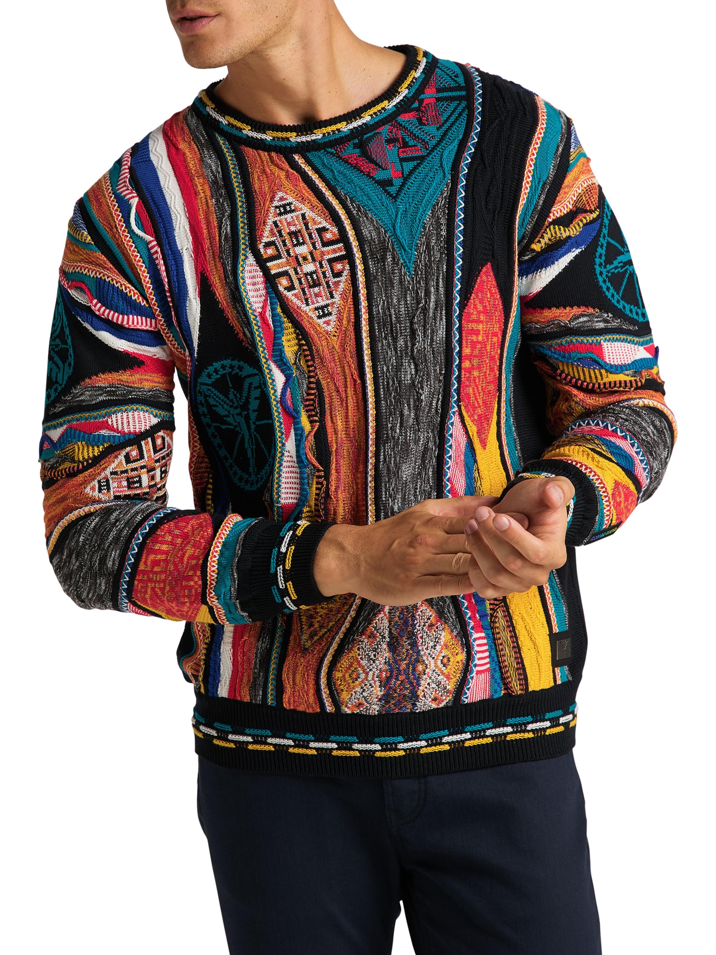 Jacquard sweater with logo | Black / Red | XS | DAH-C9911-201-XS