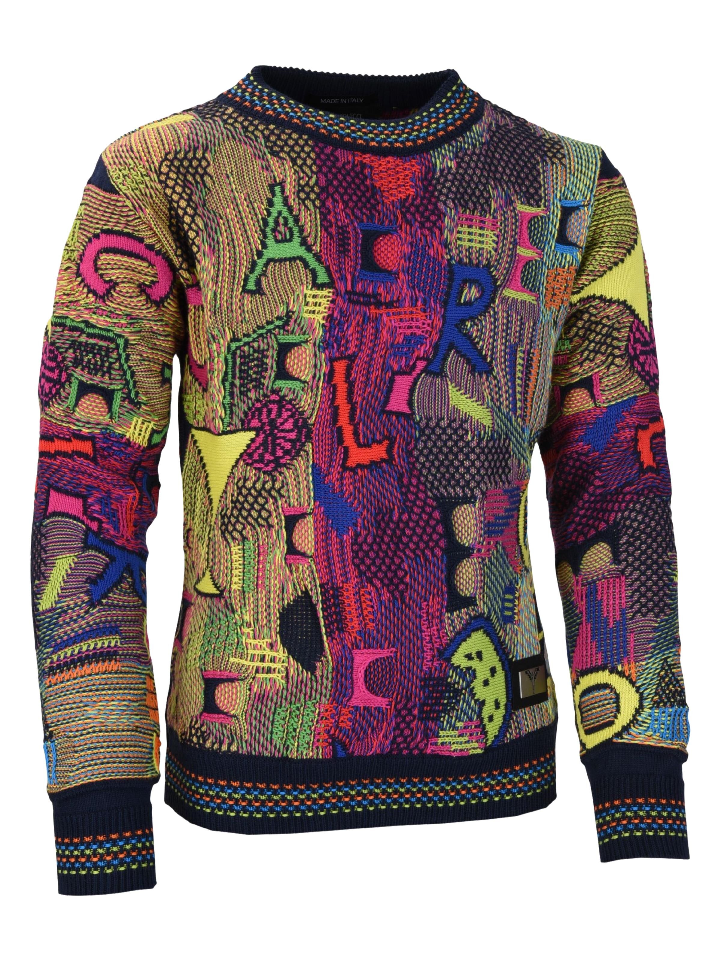  Retro boy sweater with with extraordinary pattern