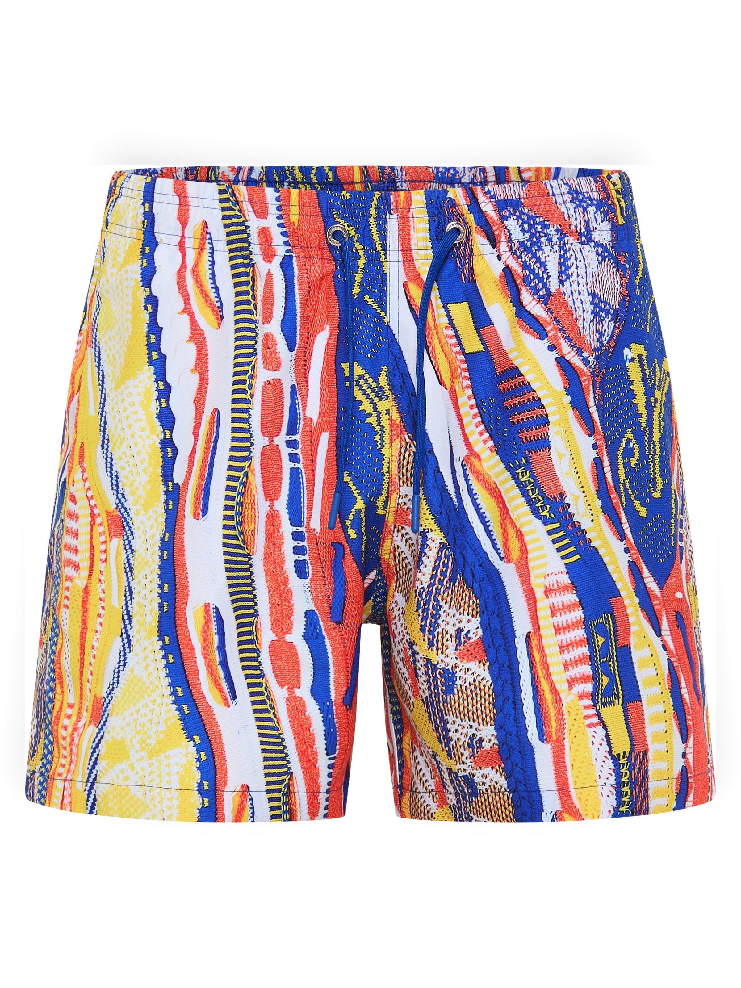 Badeshorts mit Strickmuster