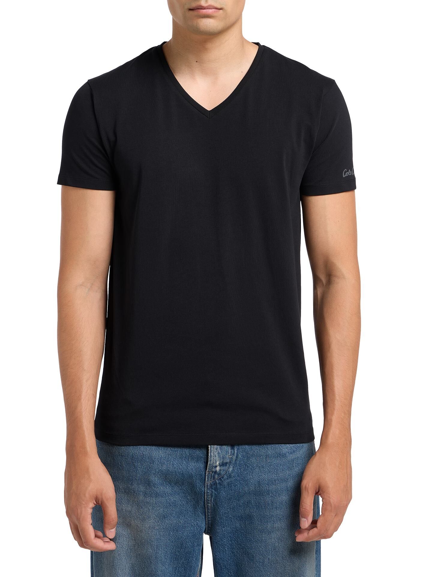  V-Ausschnitt T-Shirt, 2er Pack