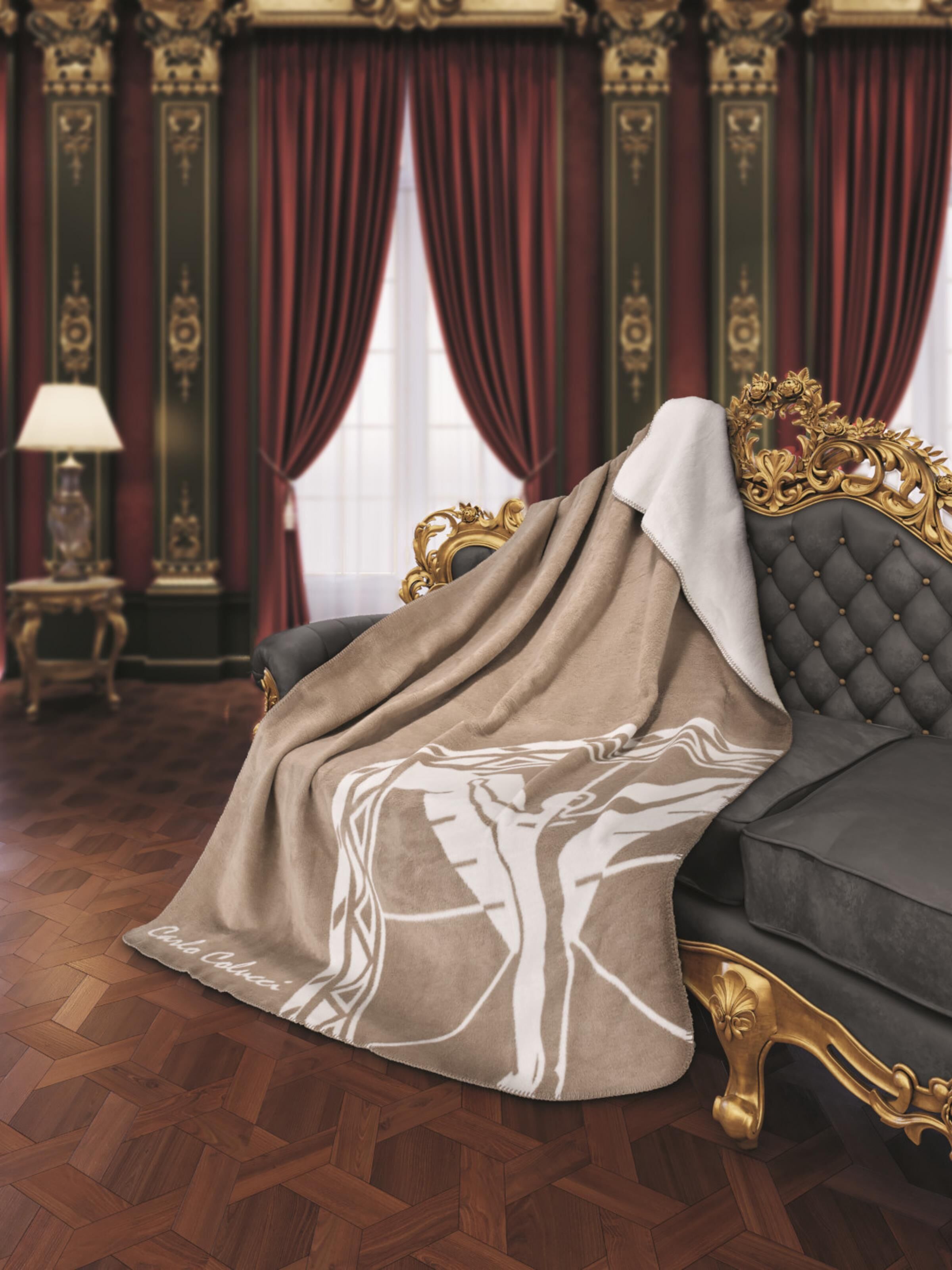 Blanket with logo