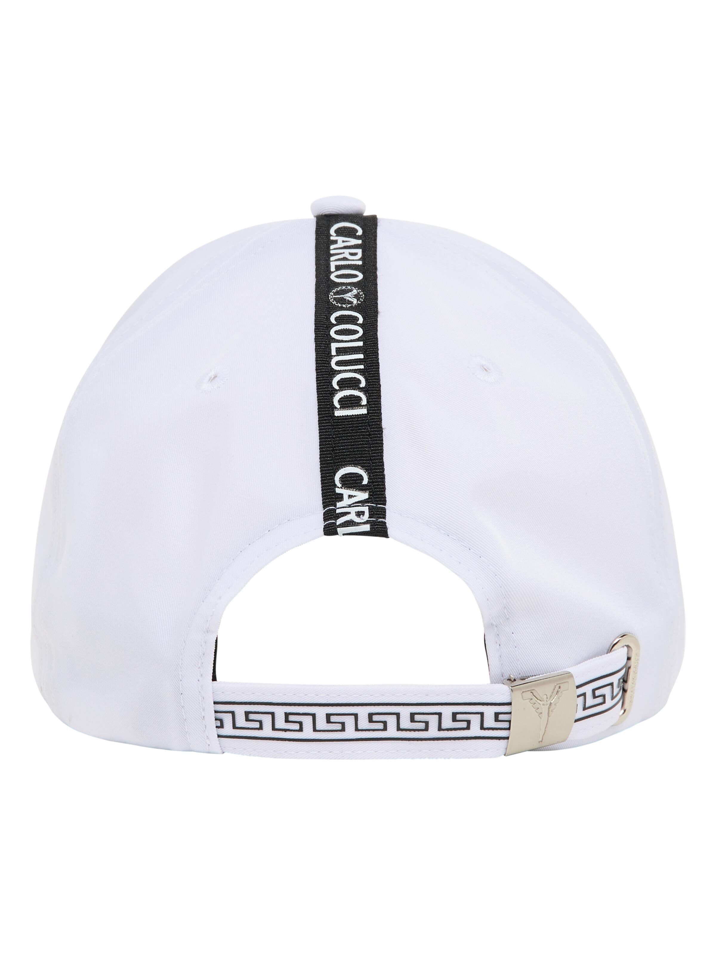  Unisex base cap with logo piping
