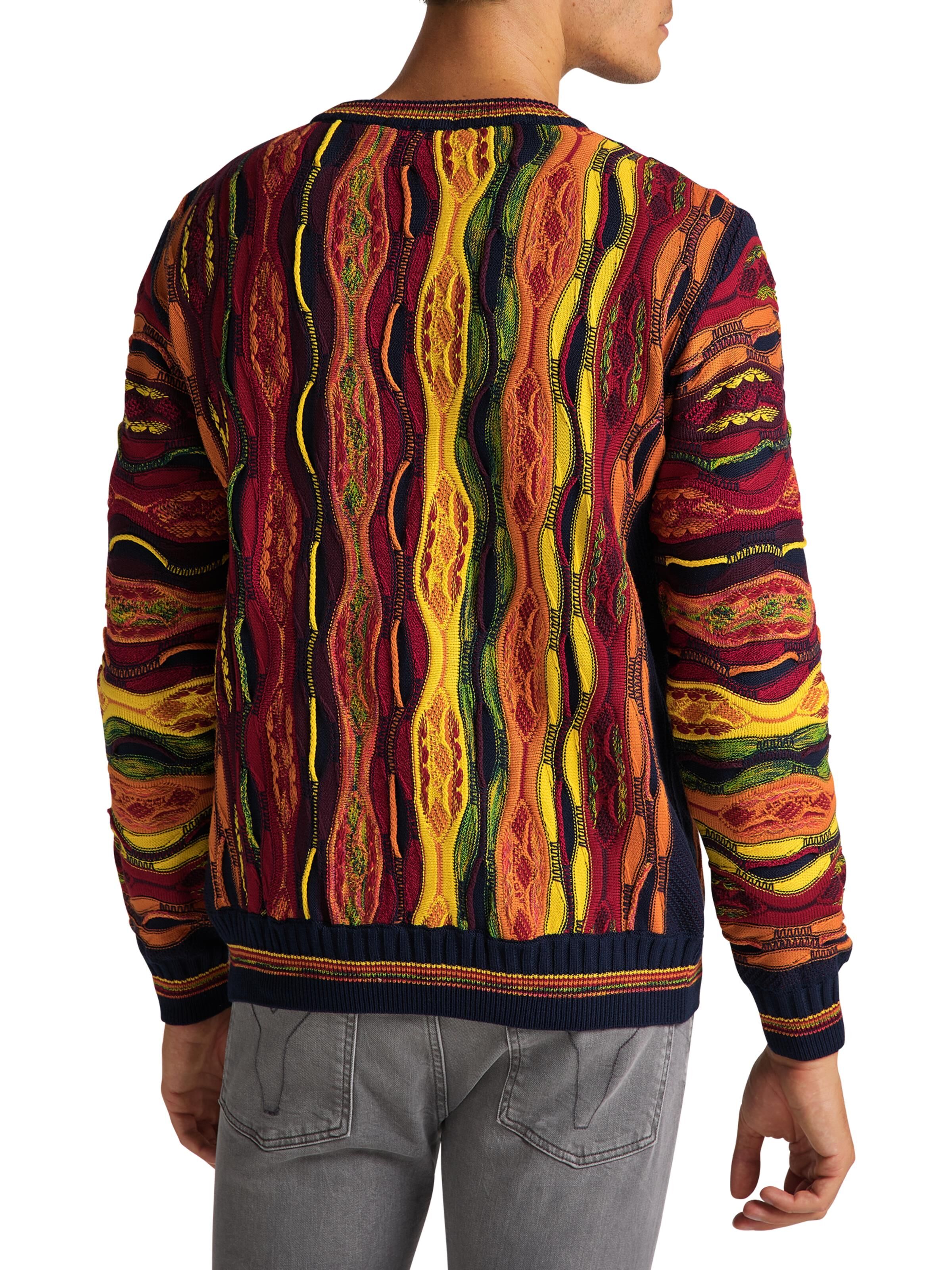 Inlay sweater | Navy / Red | 4XL | DAH-C9006-102-4XL