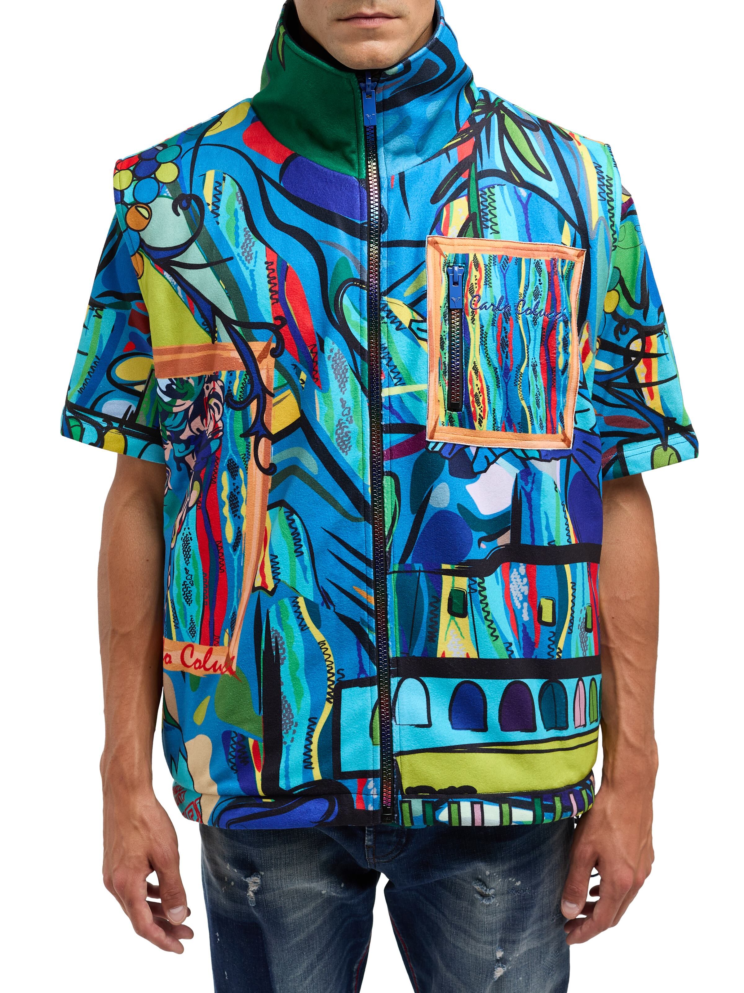  Oversize reversible vest