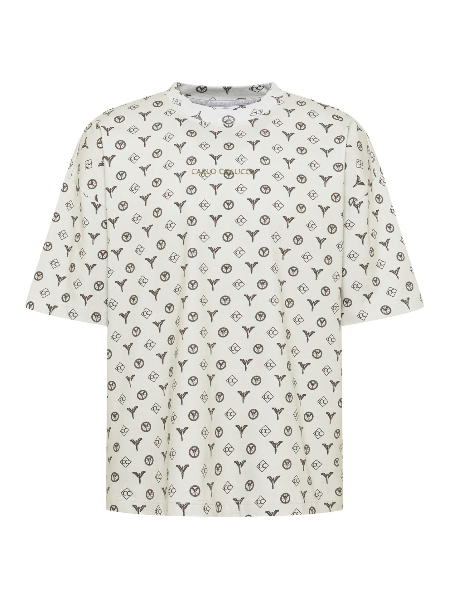 Oversize logo T-shirt - Torn pages of Colucci