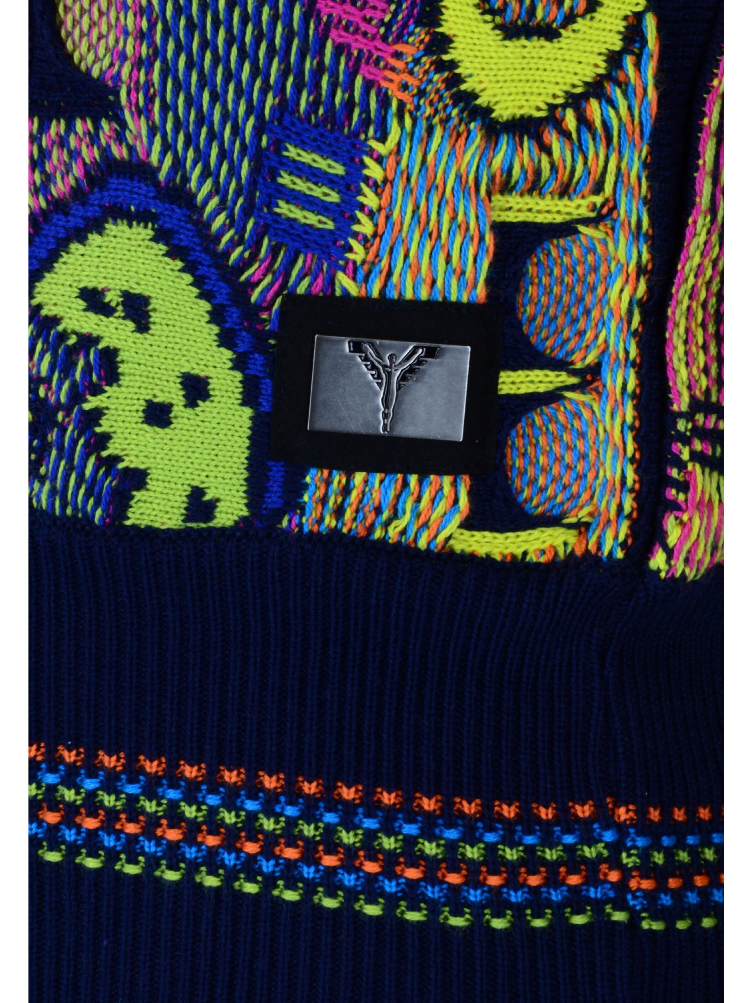  Allover girls sweater with pattern