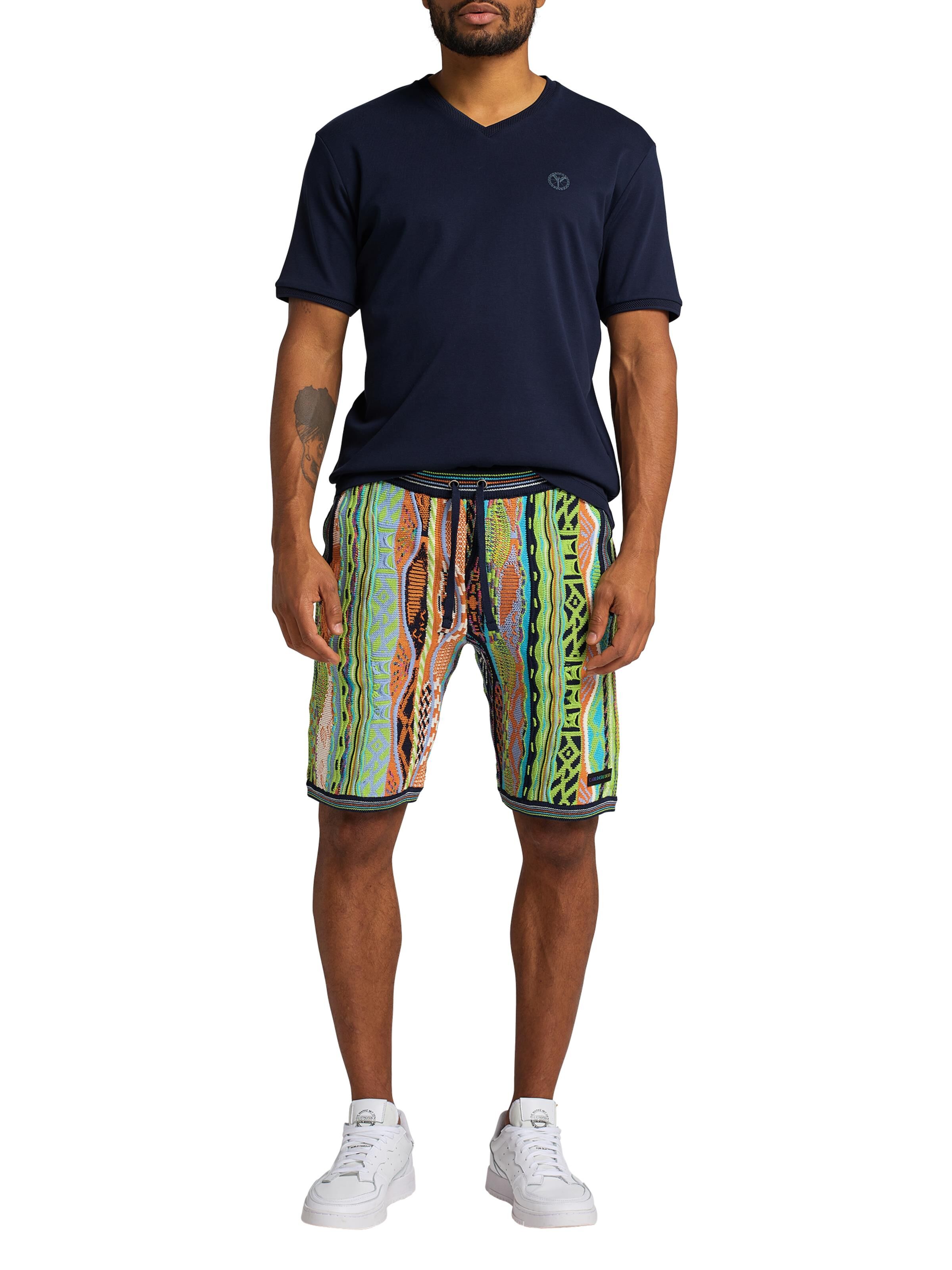  Knit shorts with jacquard