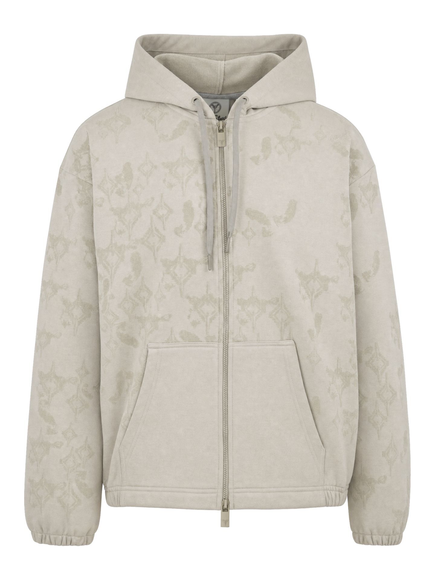  Zip hoodie with flock print - Soft Impact
