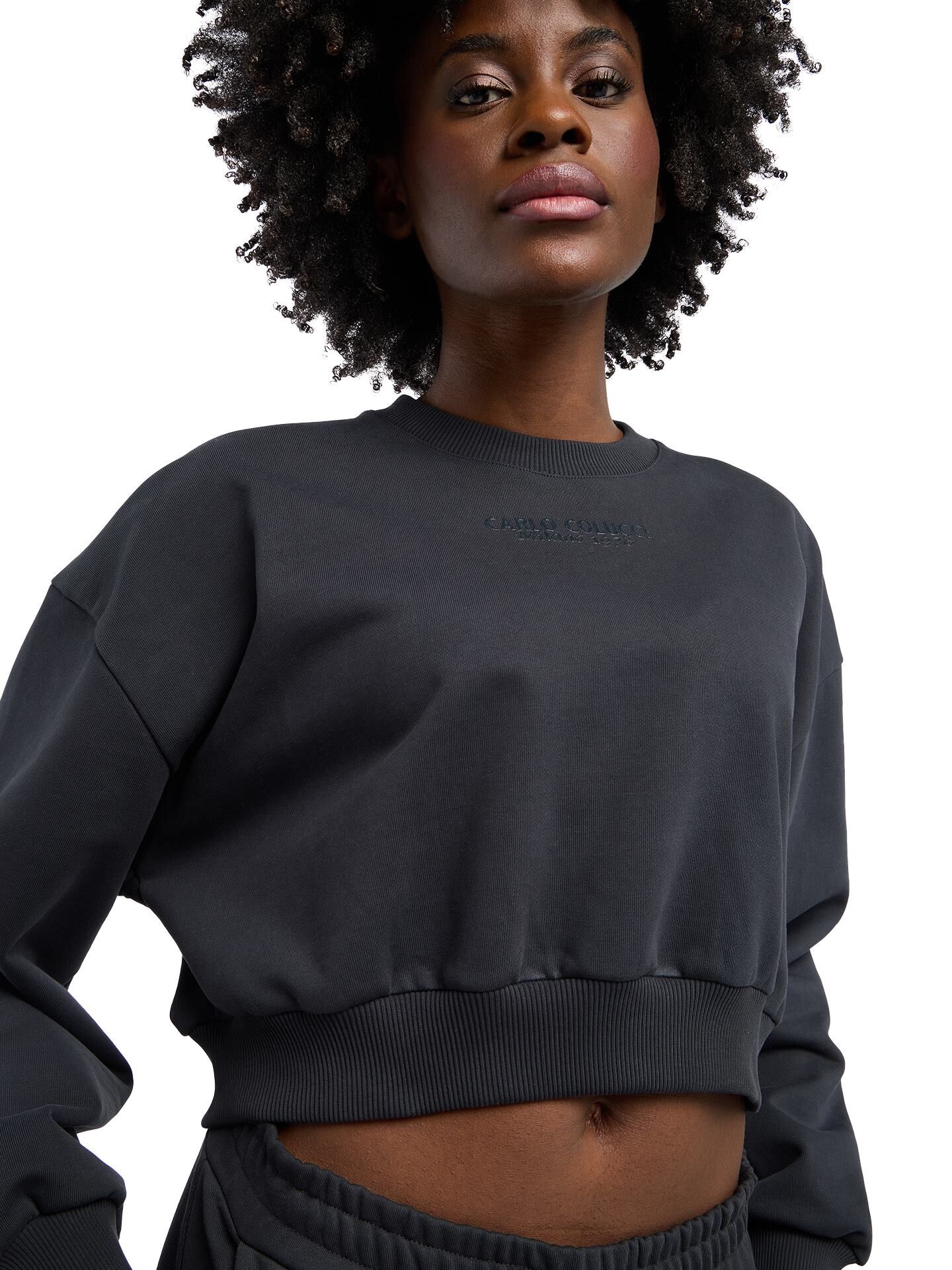 Oversize Crop Sweatshirt - La Famiglia