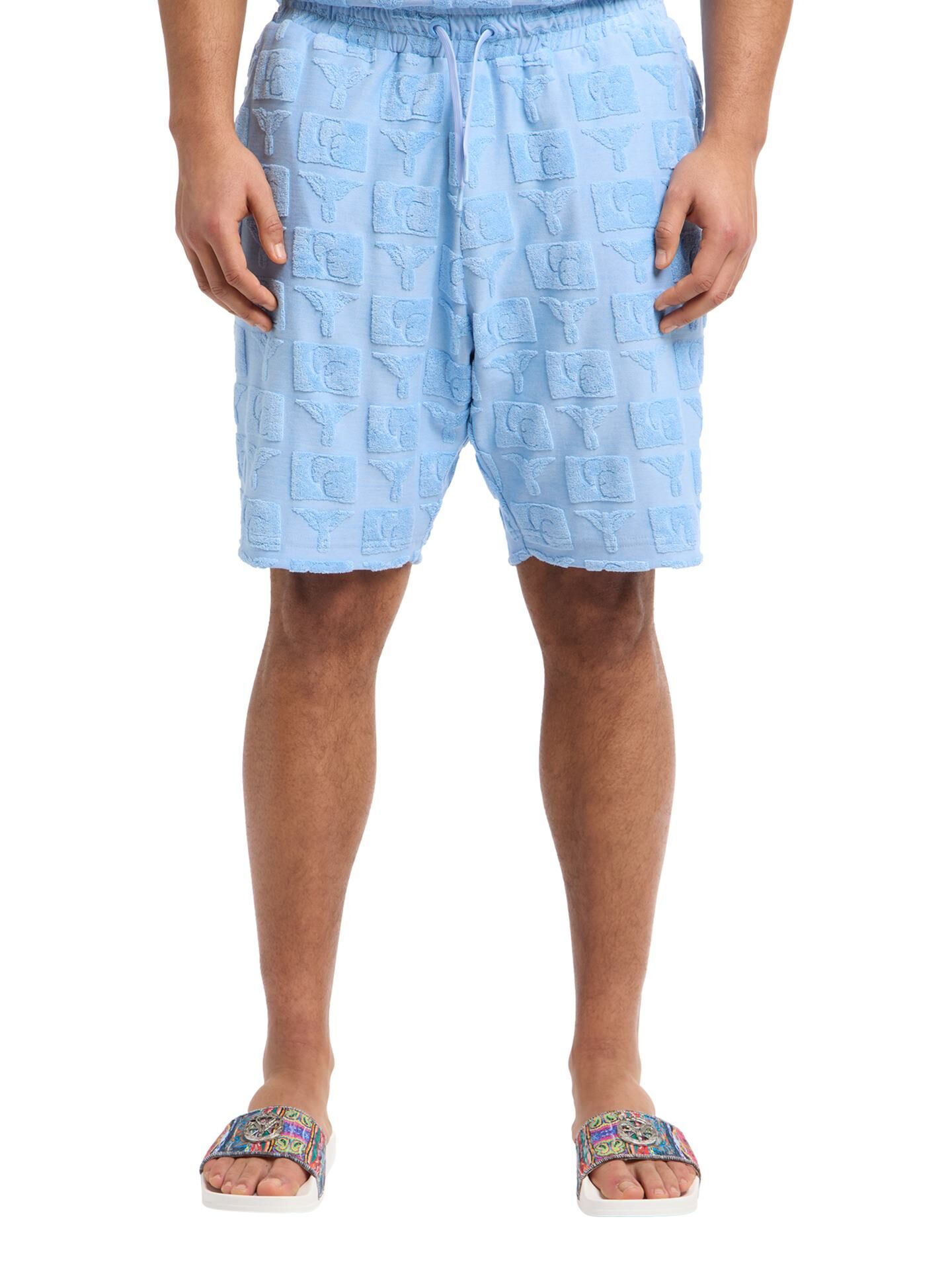 Oversize Short mit Frotteeinsätzen