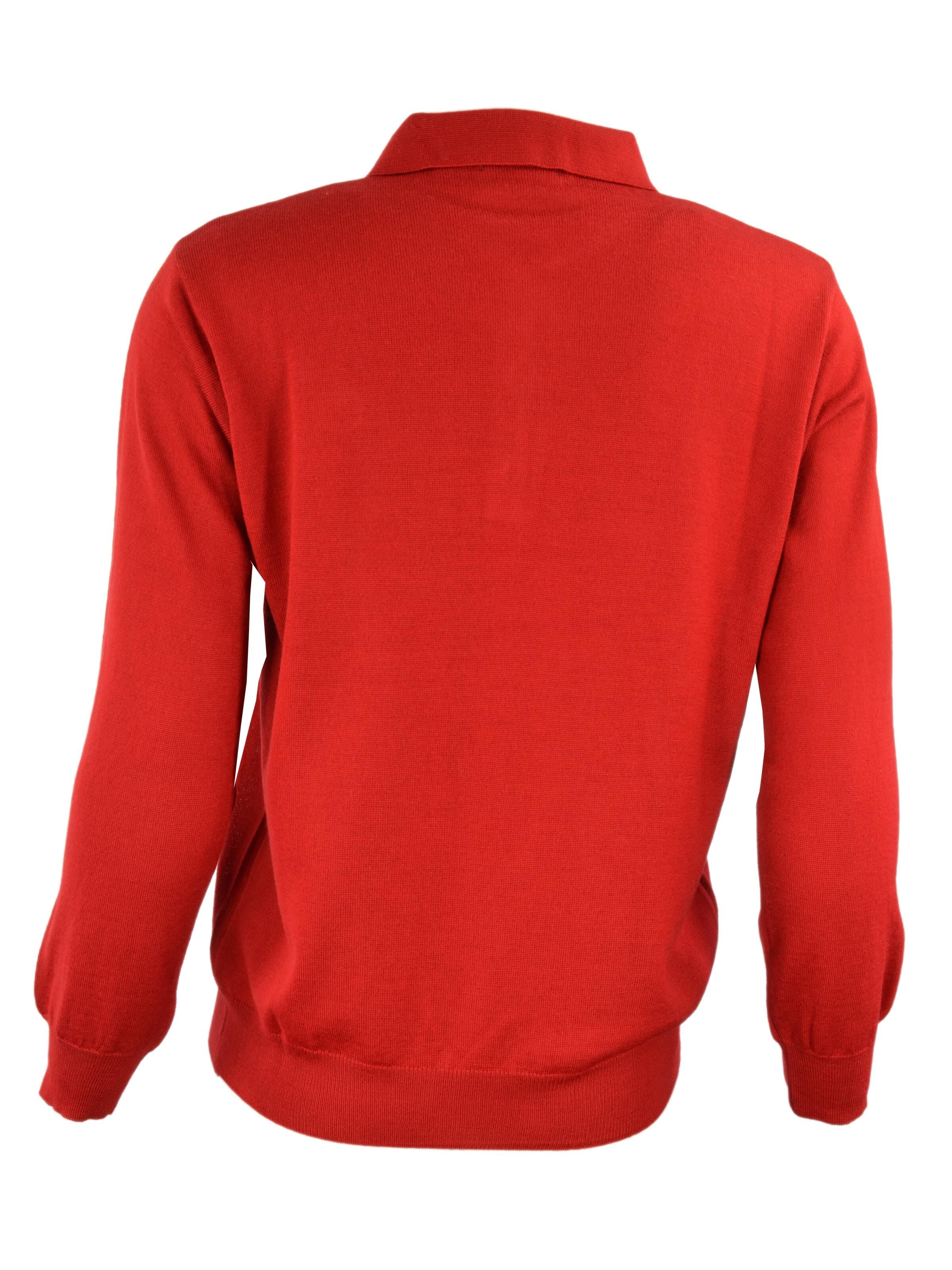 Pullover mit Polo-Kragen aus Woll-Mix DAH-C2810-031-M