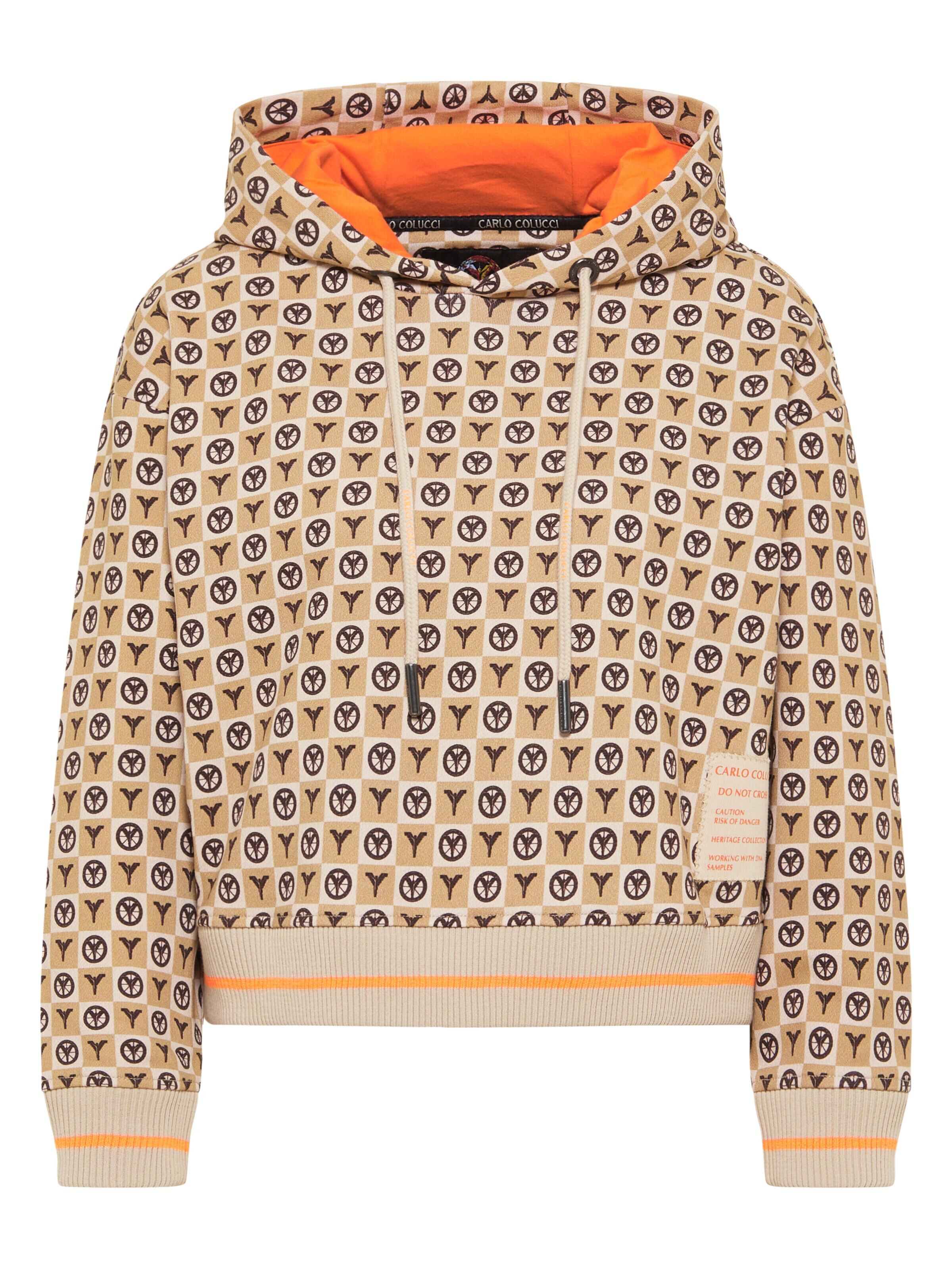 Oversize hoodie with monogram