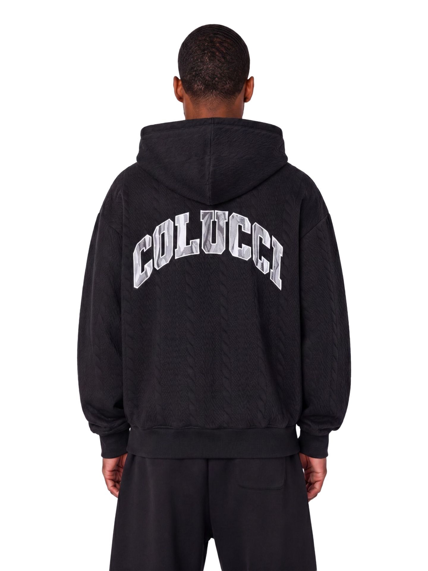  Sweatjacke mit bunter Kapuze