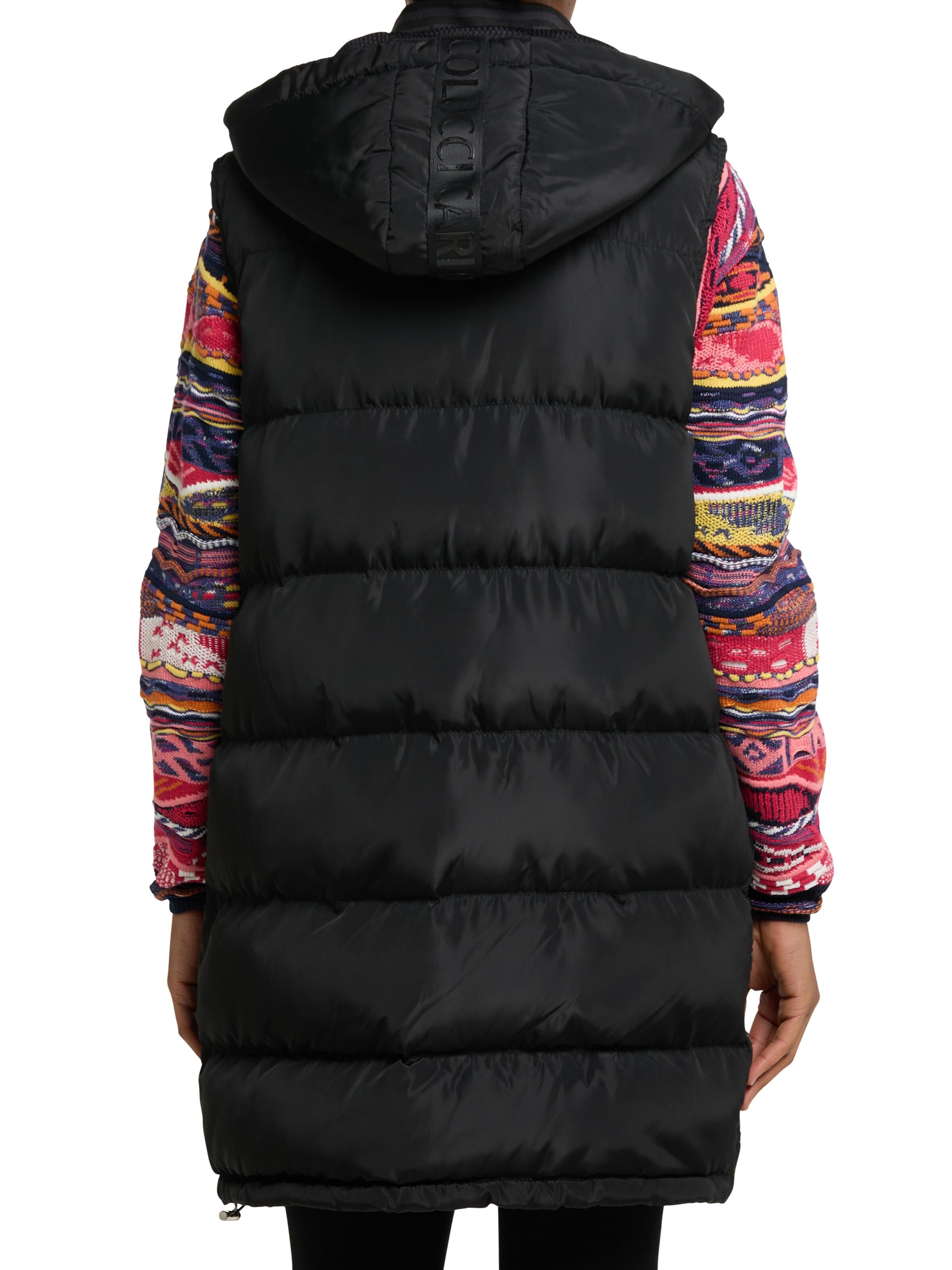 Padded long vest