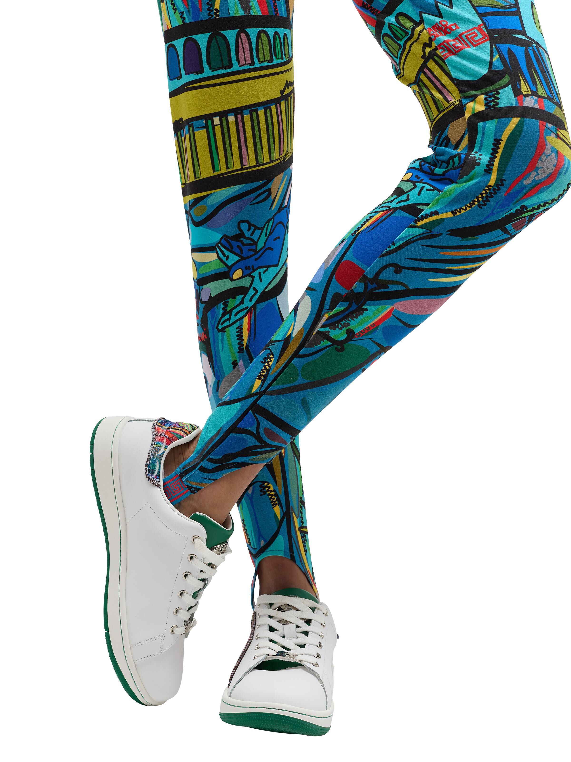 Colorful printed leggings
