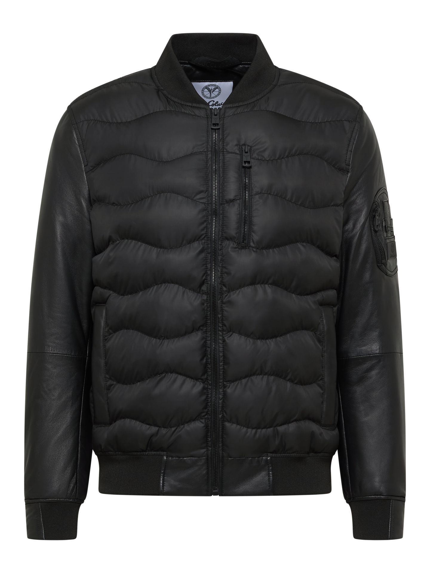   Men's nylon leather jacket