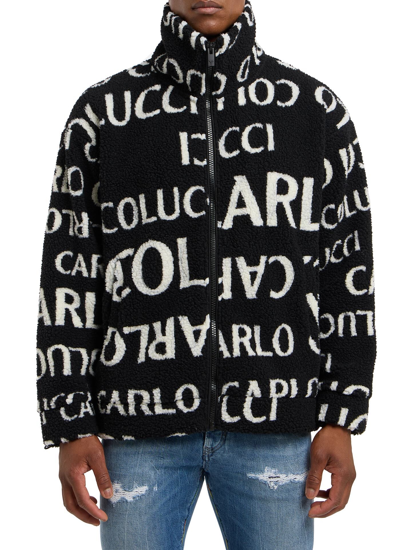 Sweatjacke in Teddyfell-Optik