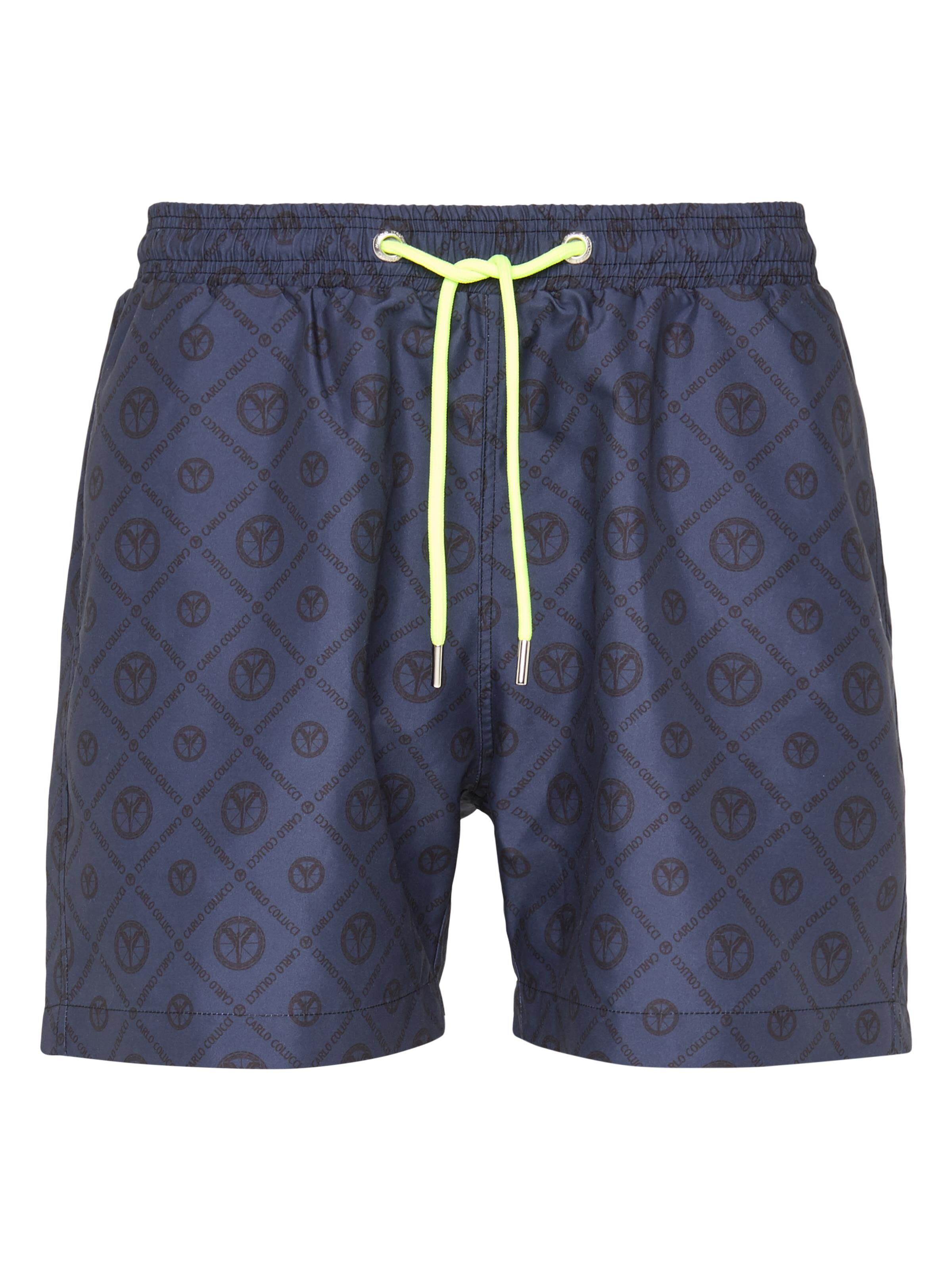 Herren Badeshorts mit Logodruck