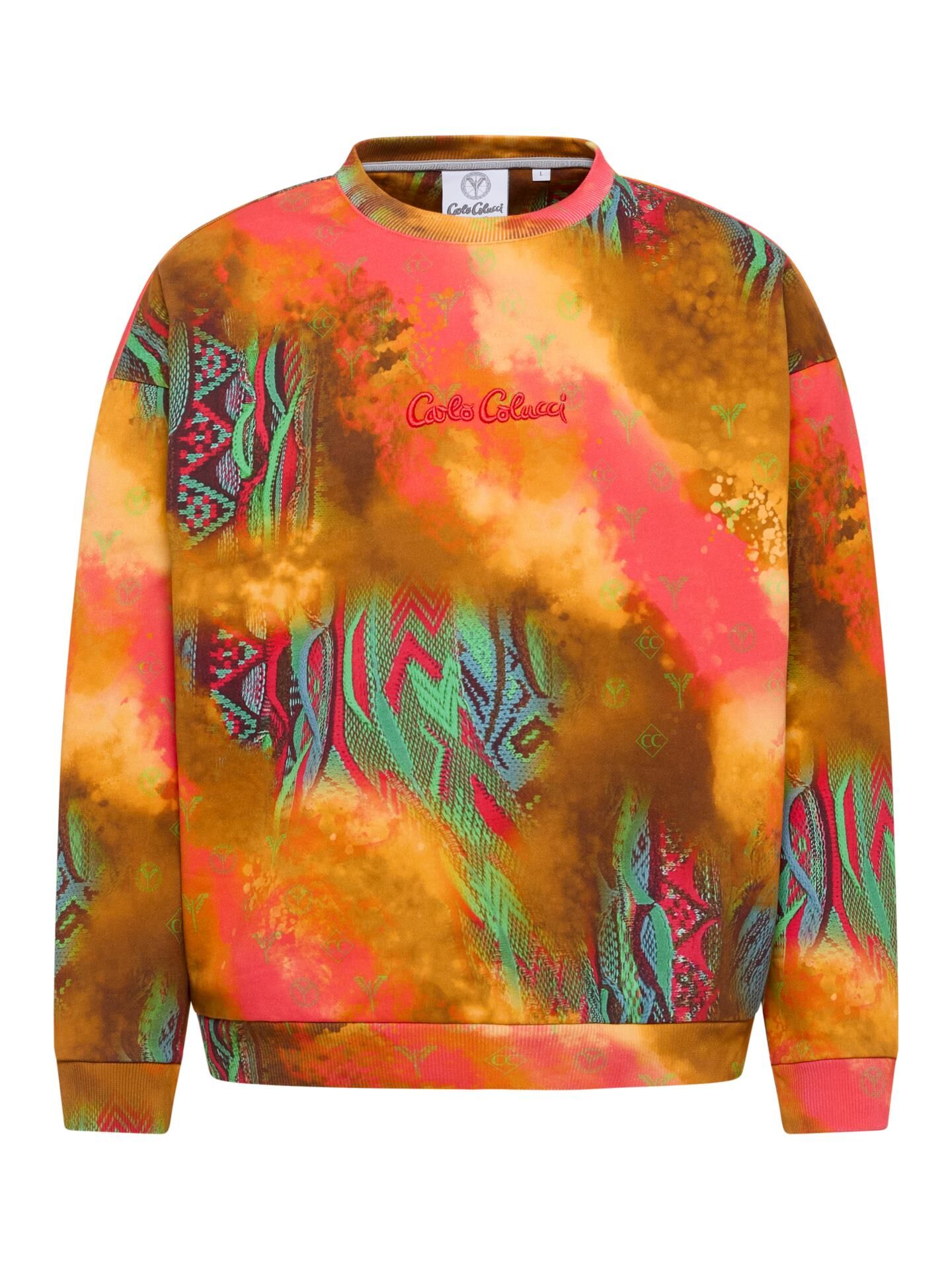 Oversize sweat shirt - sprayed knit