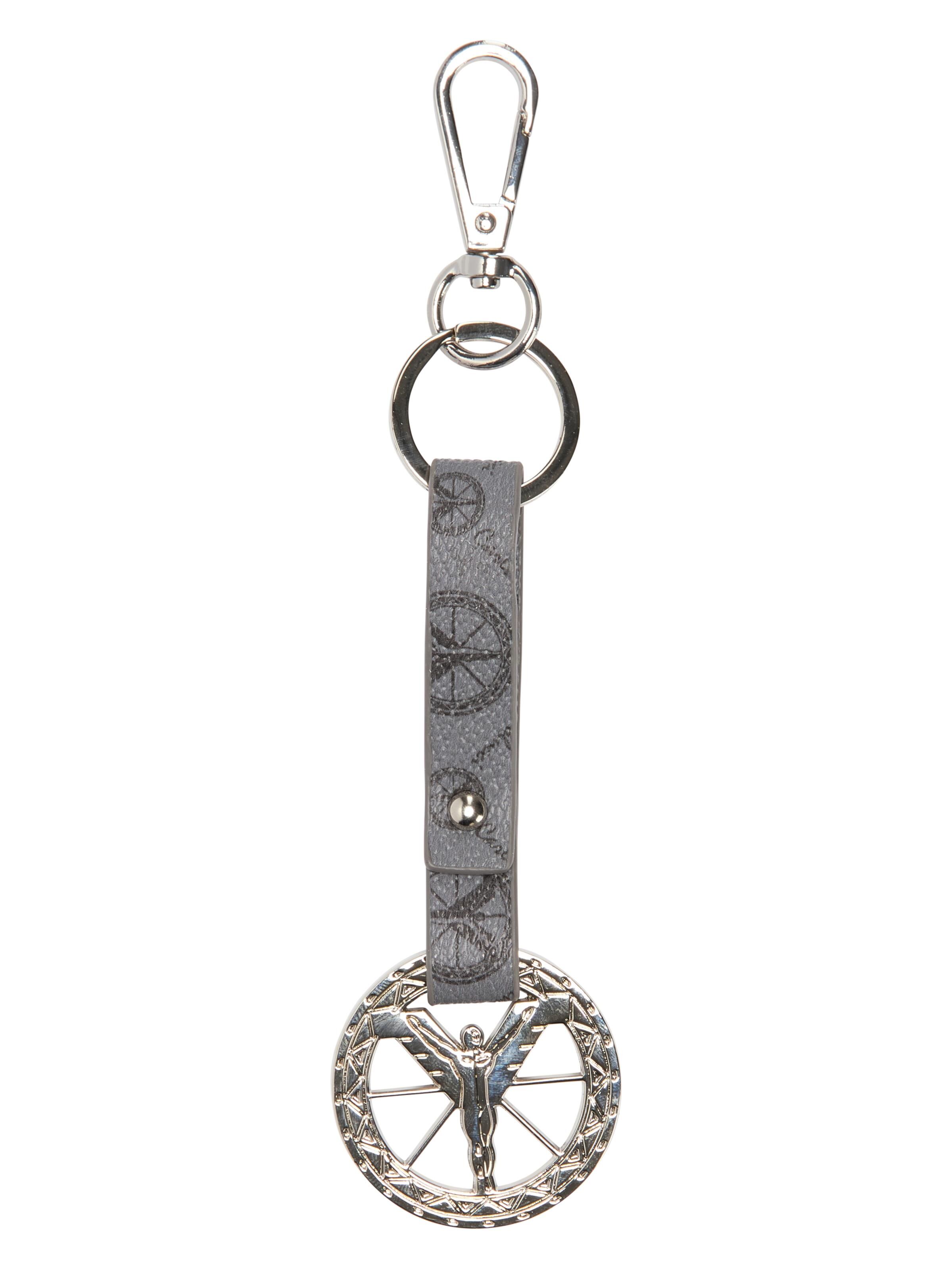 Keyring with logo strap