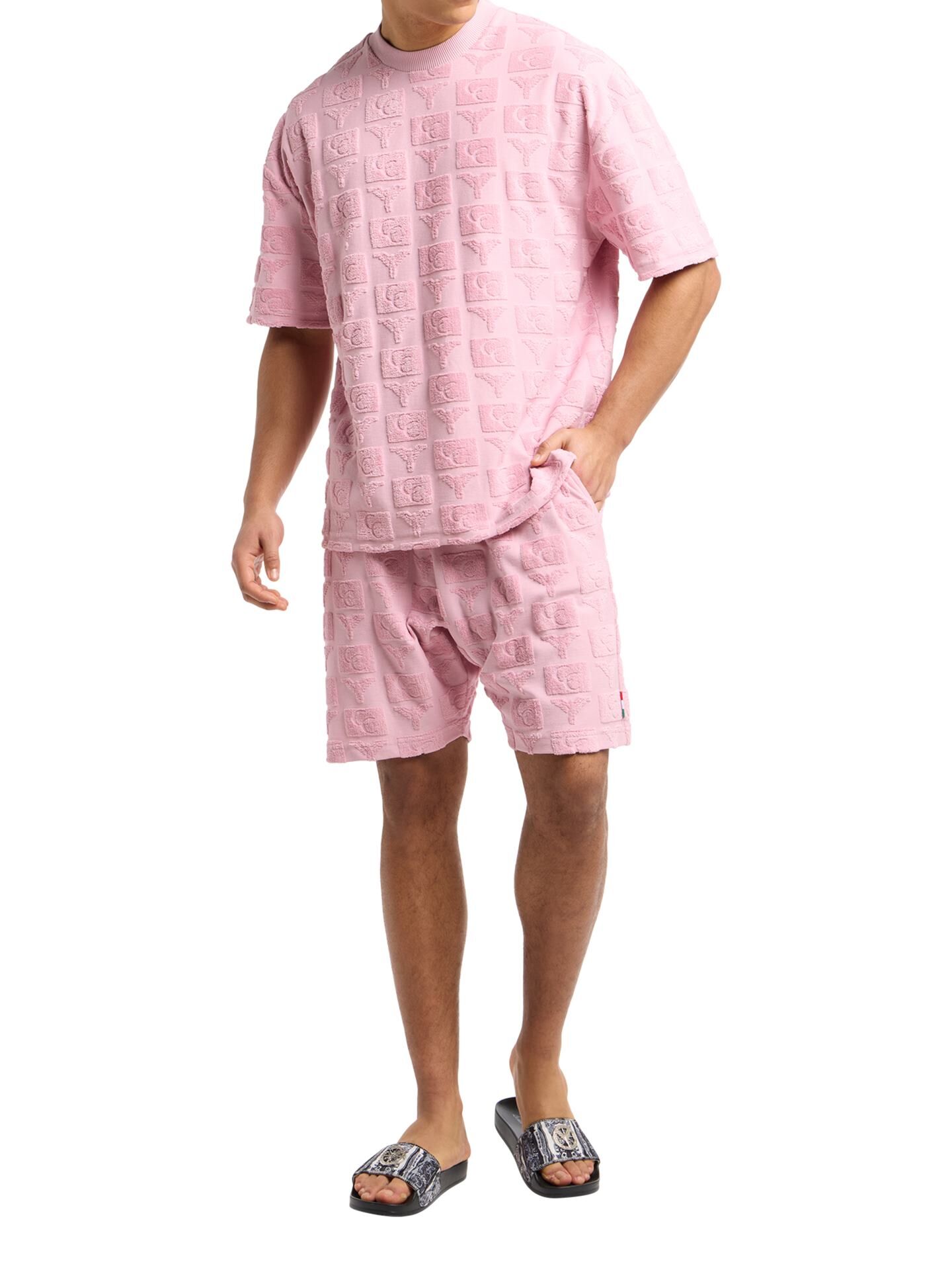 Oversize T-shirt with terry cloth