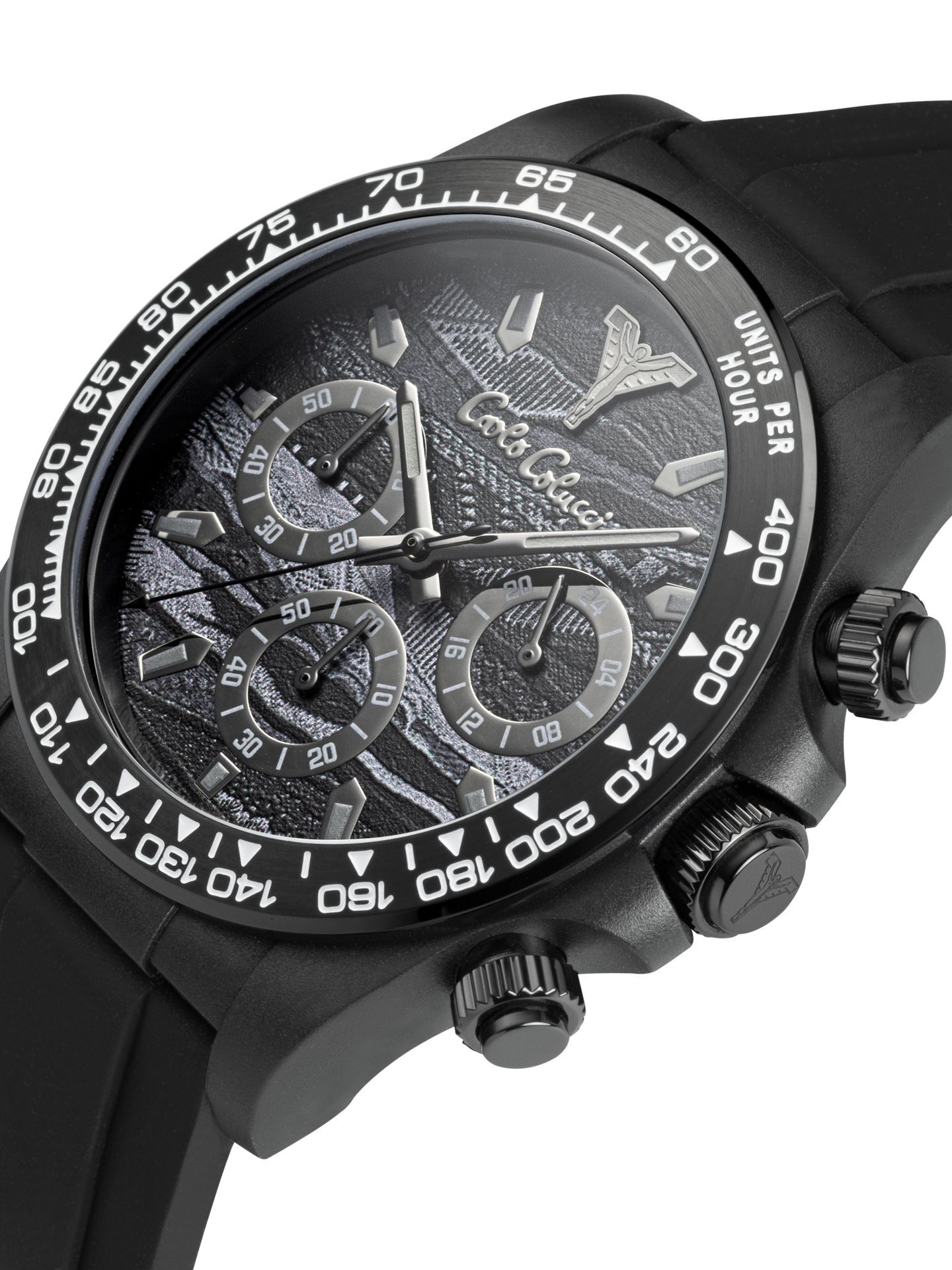  Men's watch with silicon strap