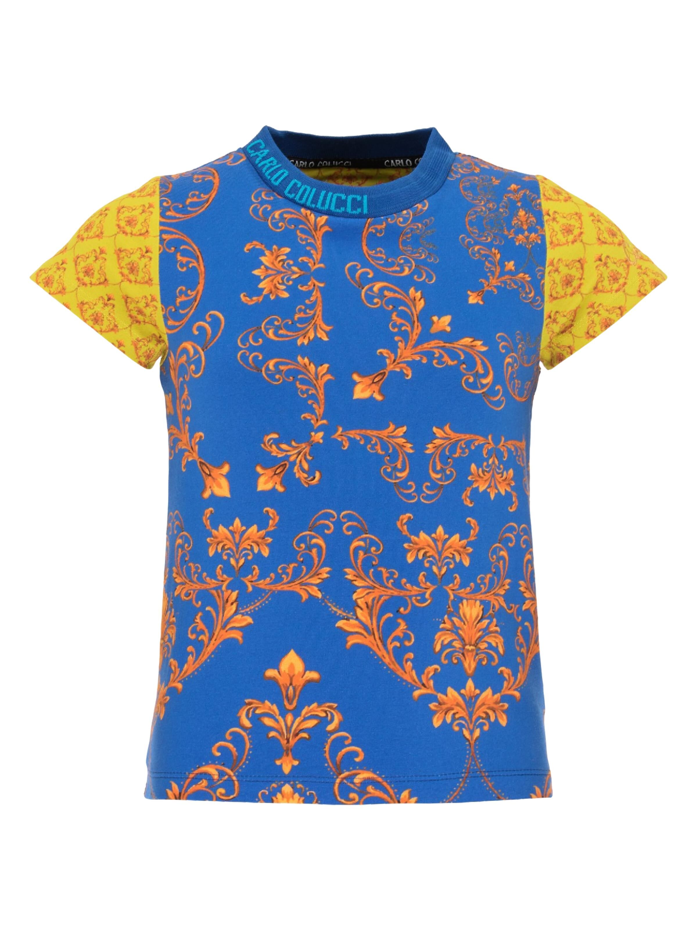 Girls T-shirt with baroque-pattern
