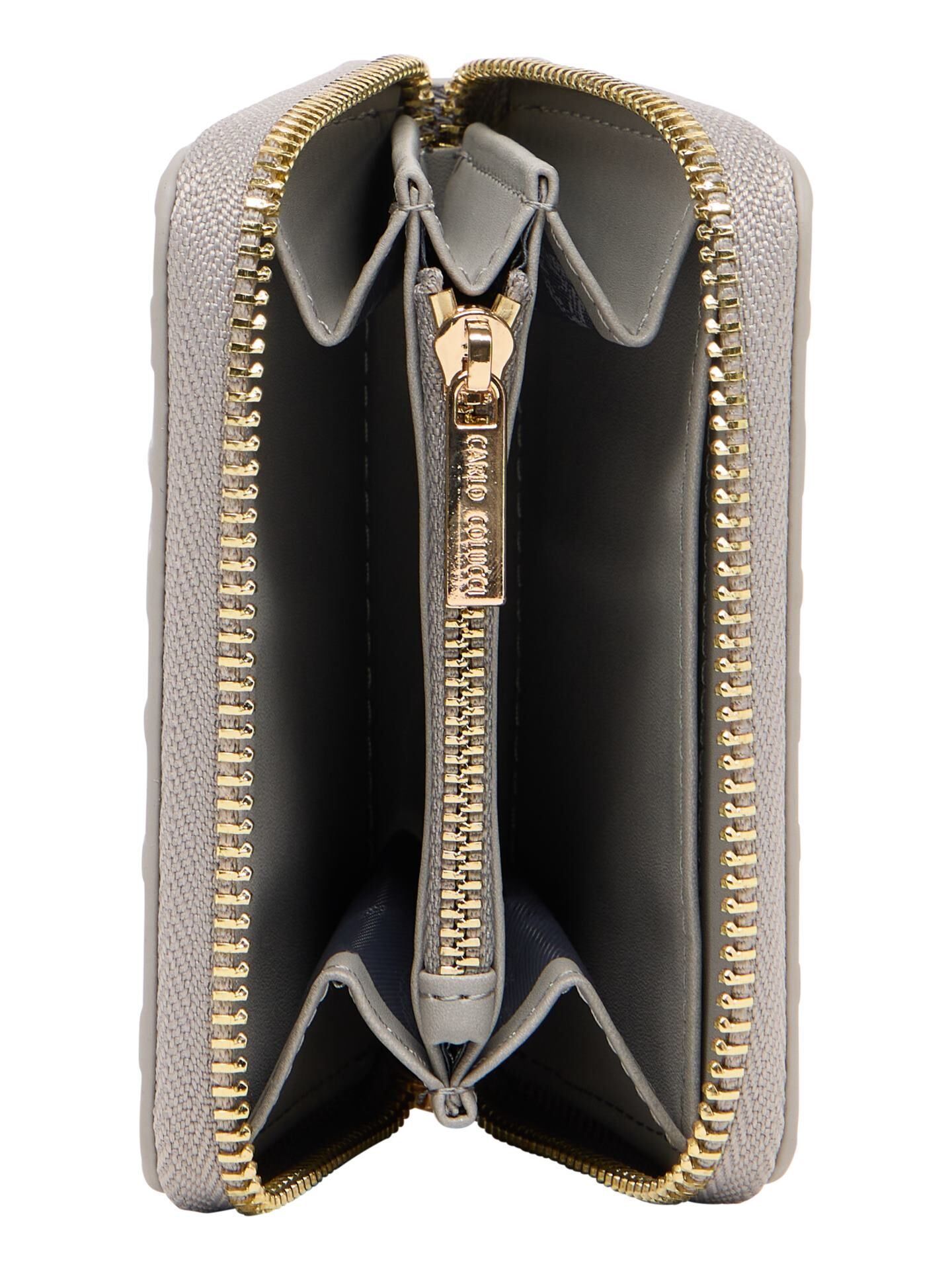 Small wallet with embossed lettering