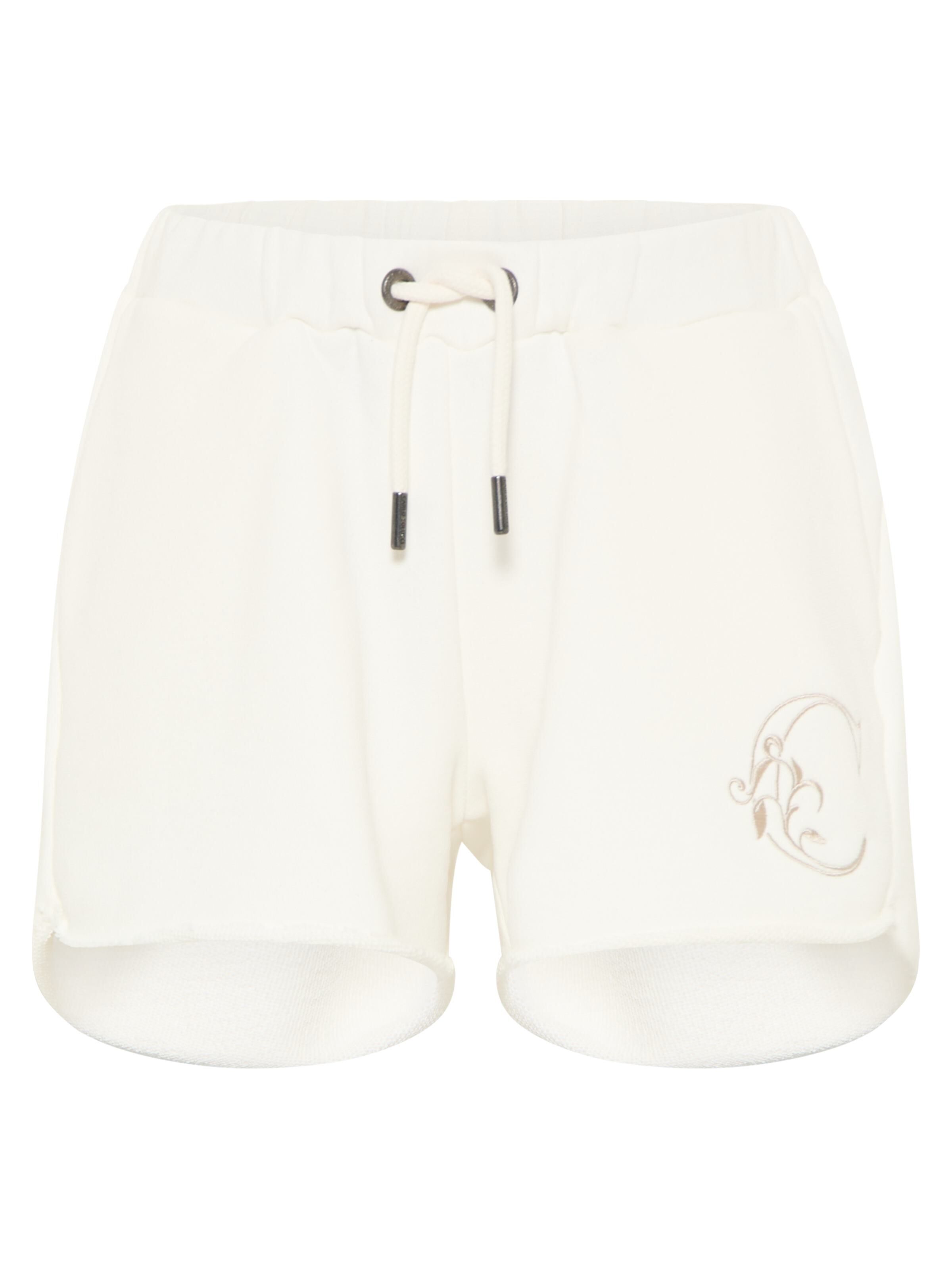 Sweatshort mit Stickerei