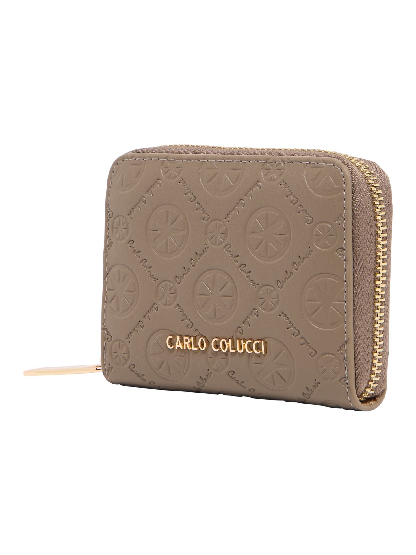 Small wallet with embossed lettering