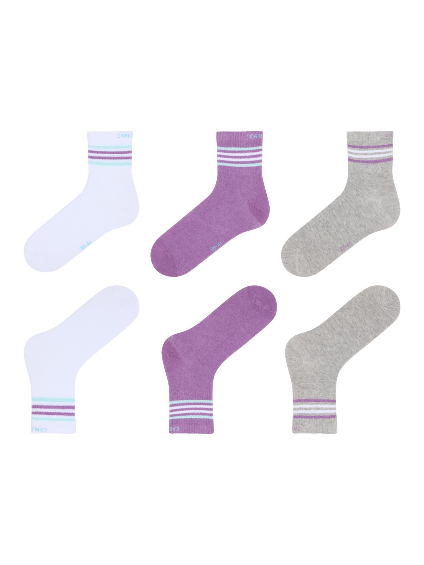 Quartersocken, 3er Pack