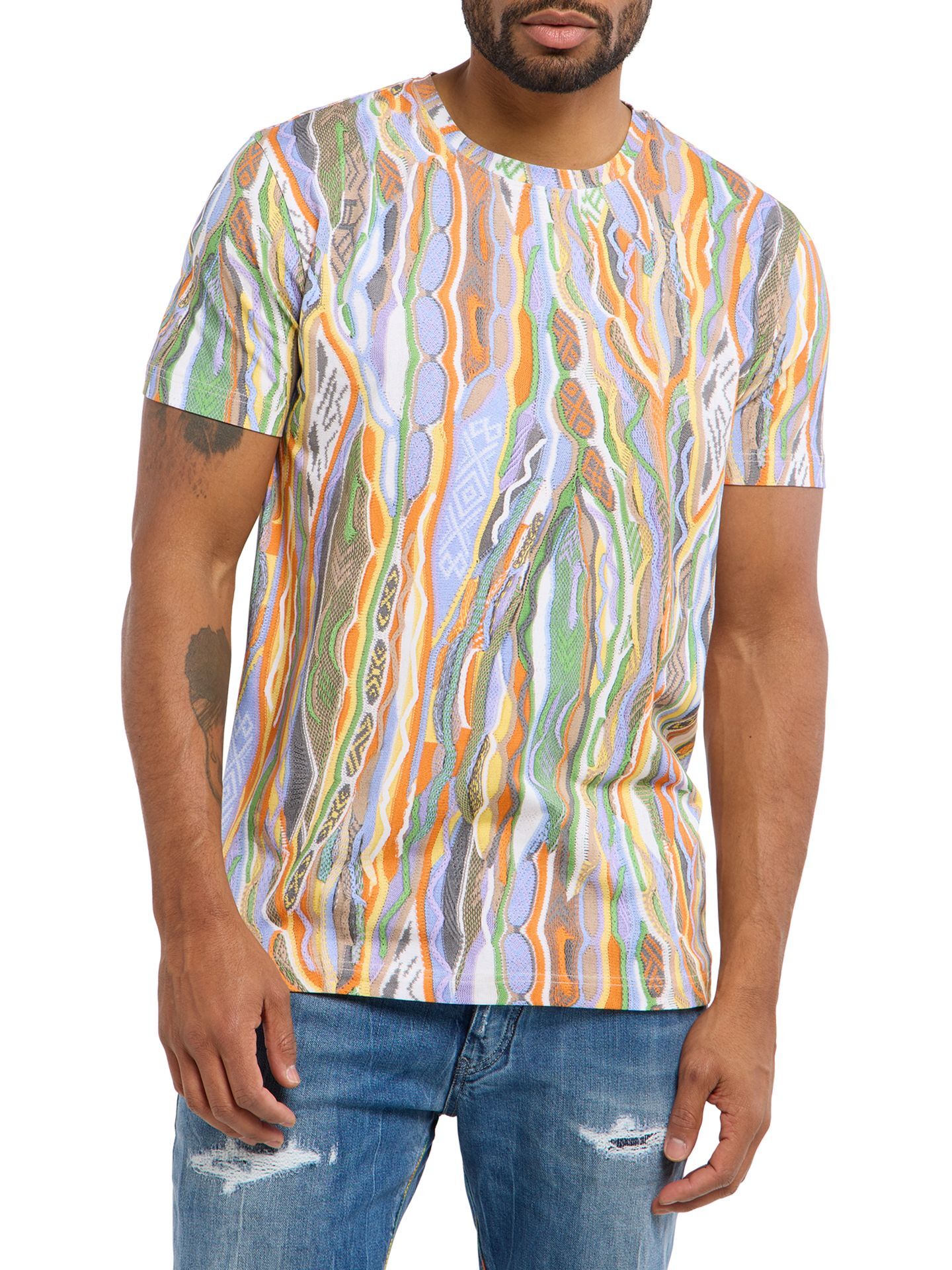  Strickdruck T-Shirt - 3D Knit