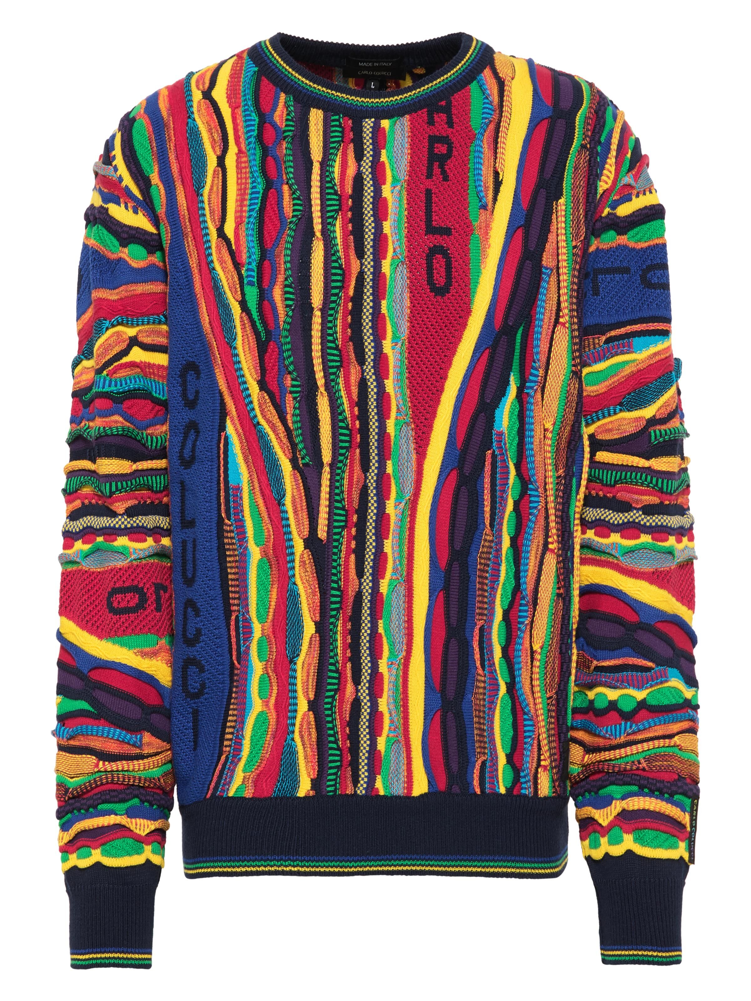  Jacquard sweater with lettering