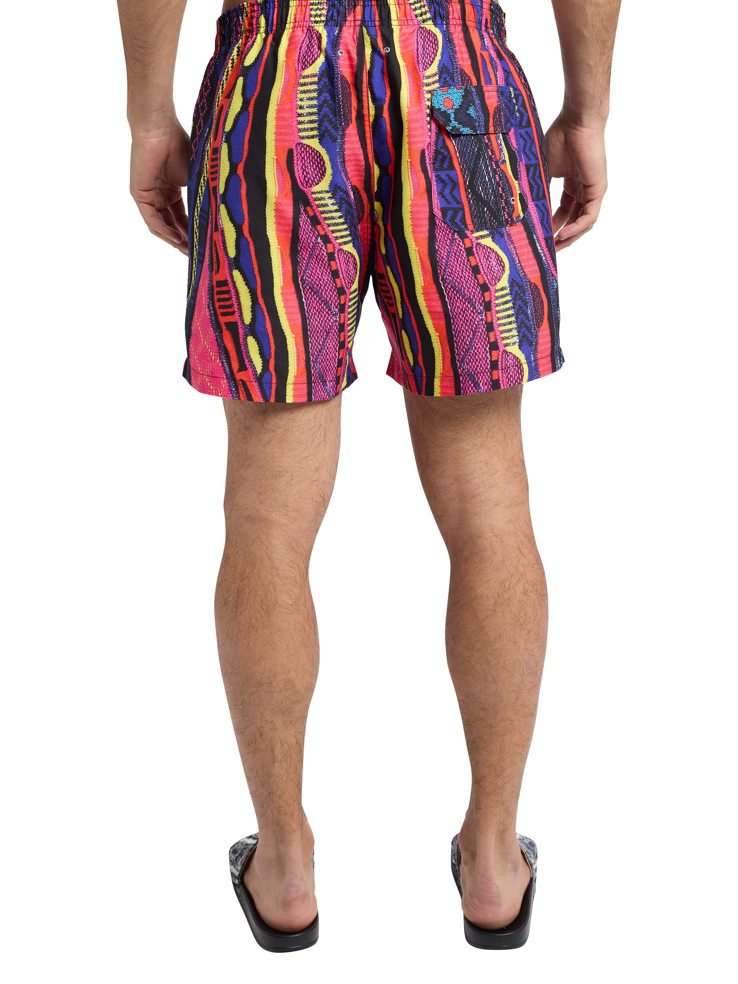 Swim shorts with knit print