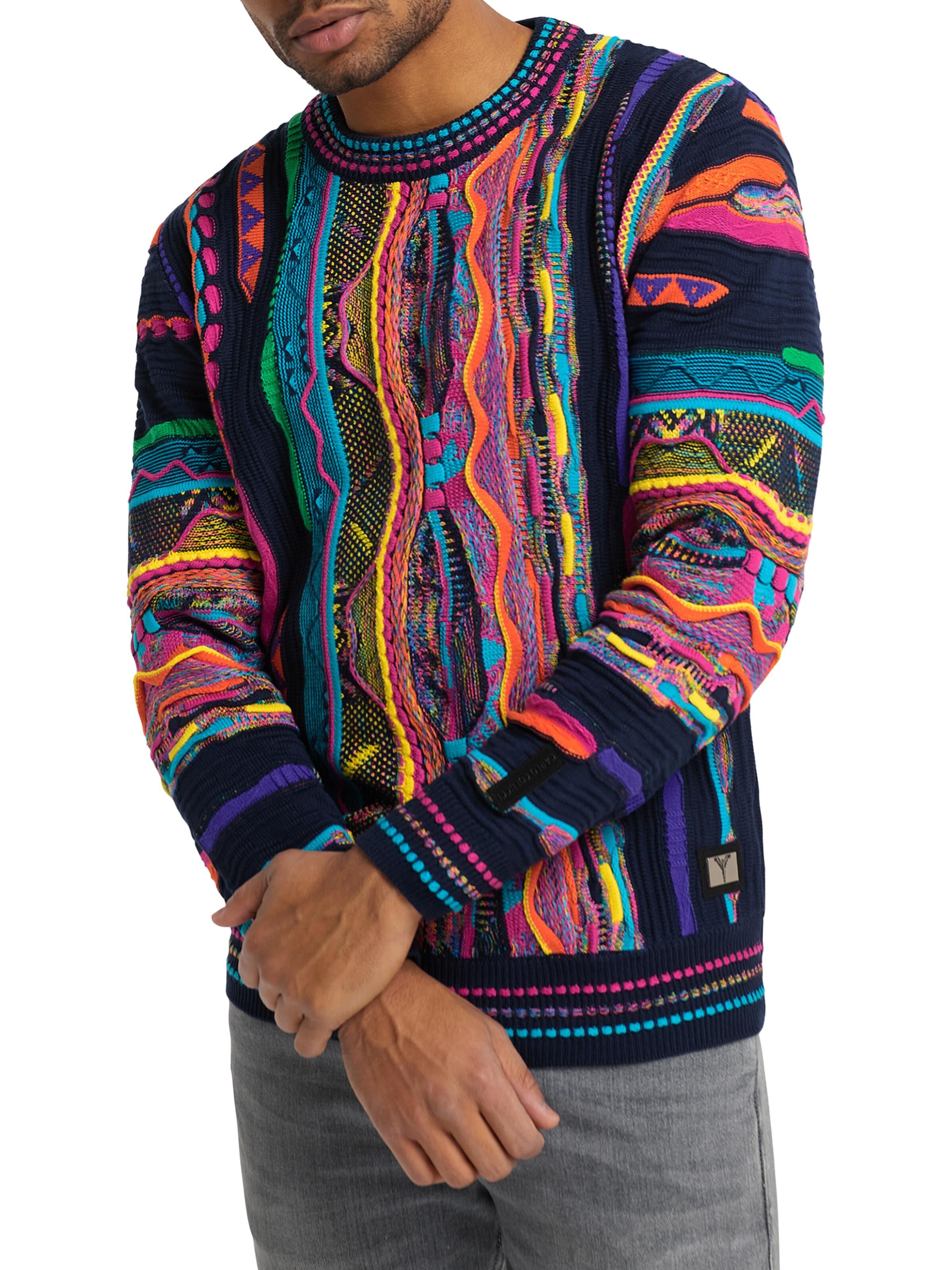 Men's jacquard sweater | S | DAH-C9705-101-S
