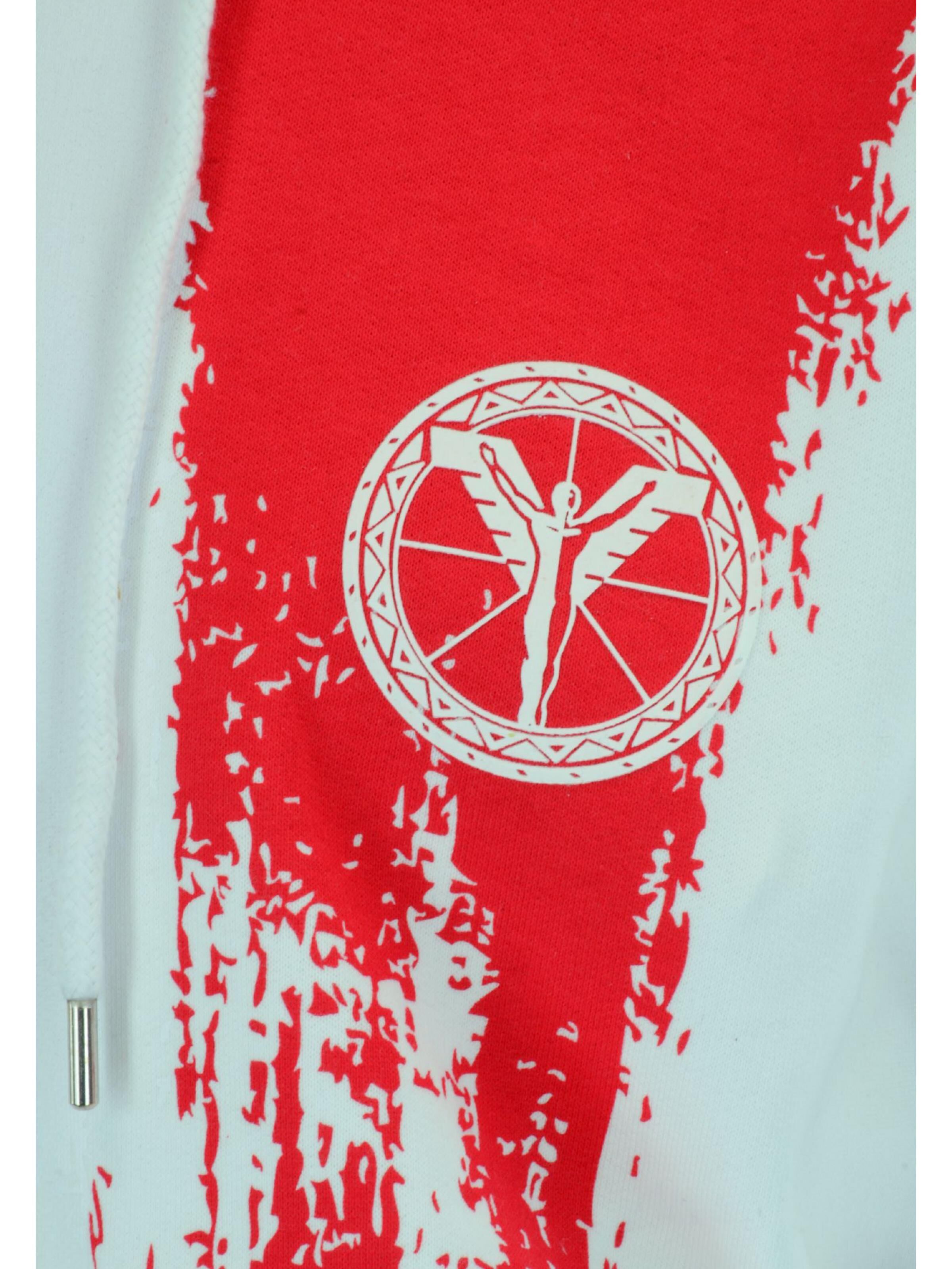 Sweathoodie with striking print