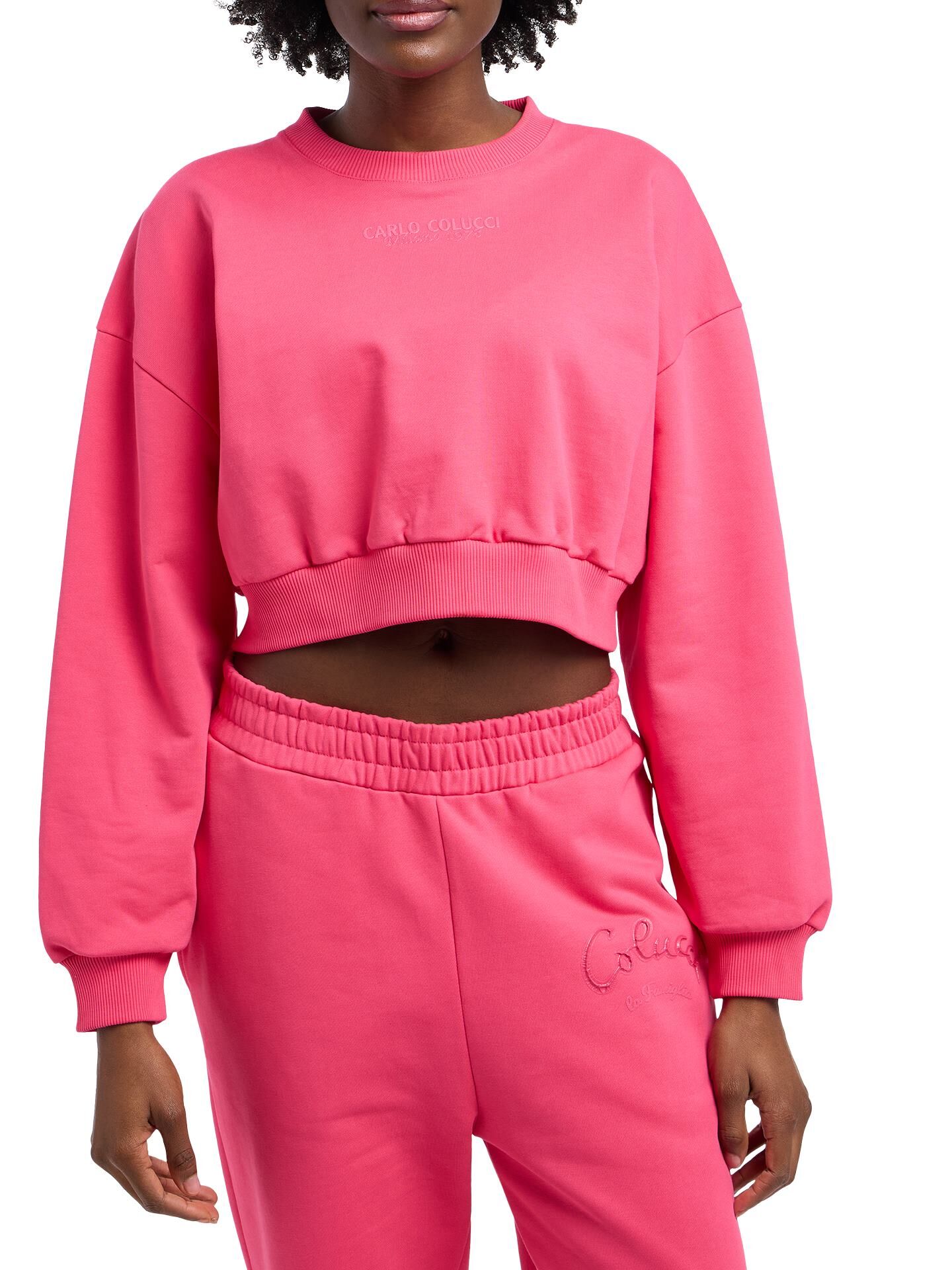 Oversize Crop Sweatshirt - La Famiglia