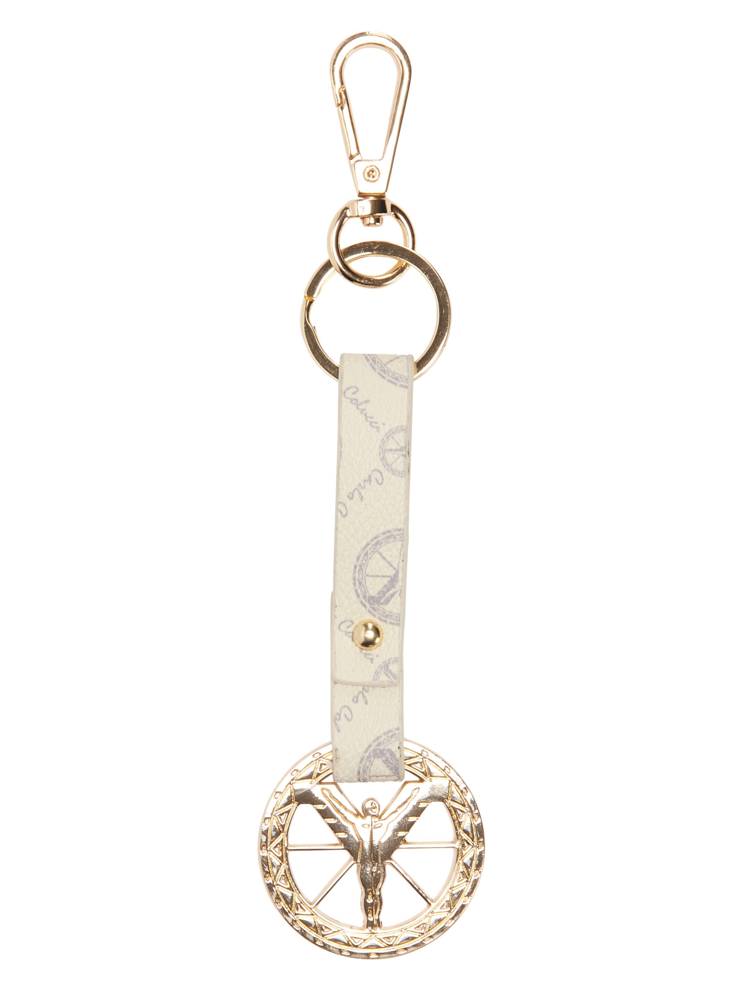 Keyring with logo strap