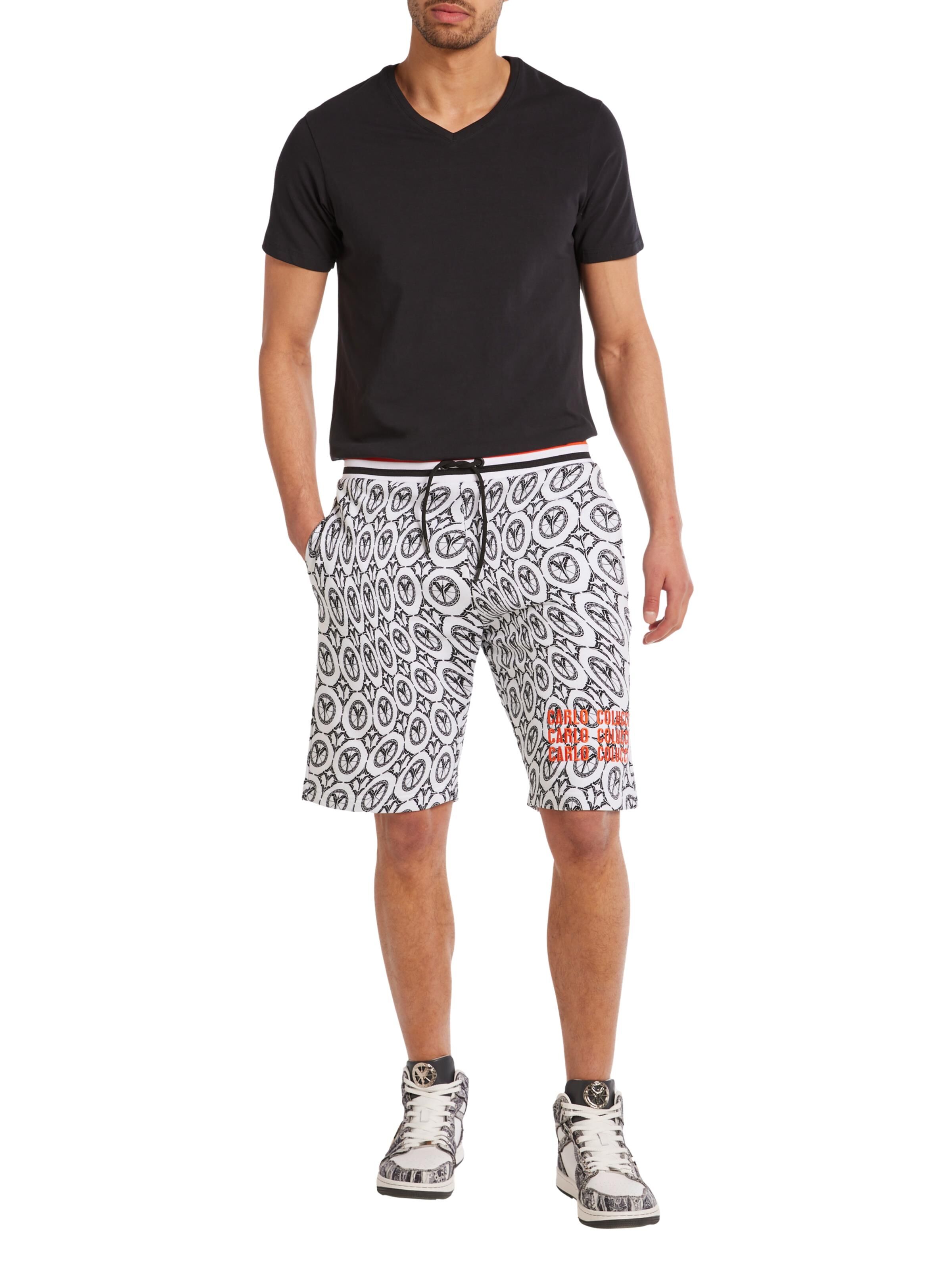 Sweatbermuda mit Monogram