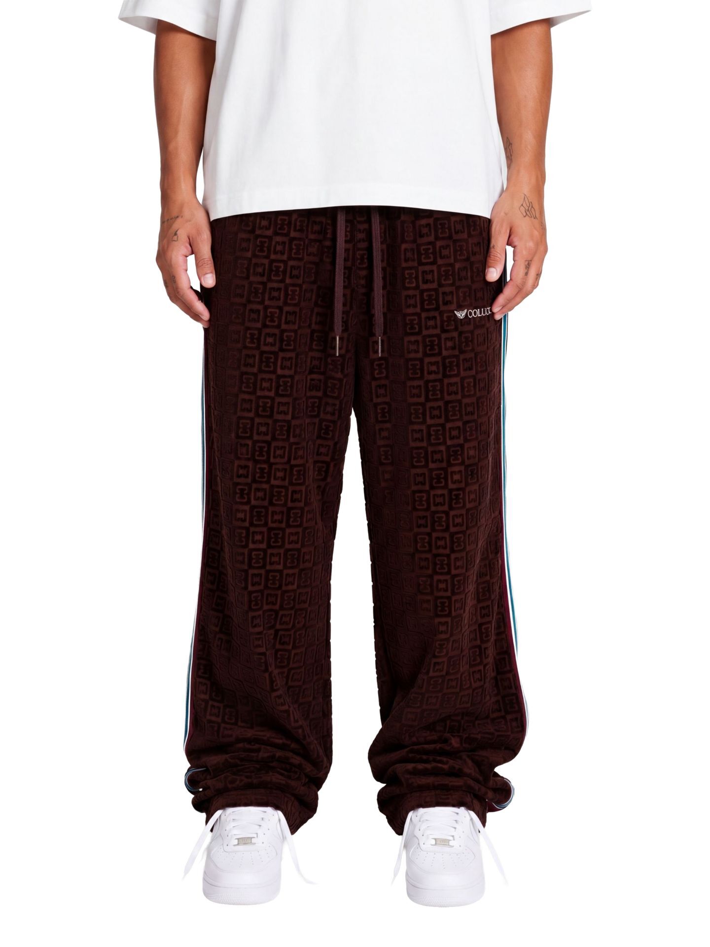  Velours Checkerboard Trackpants